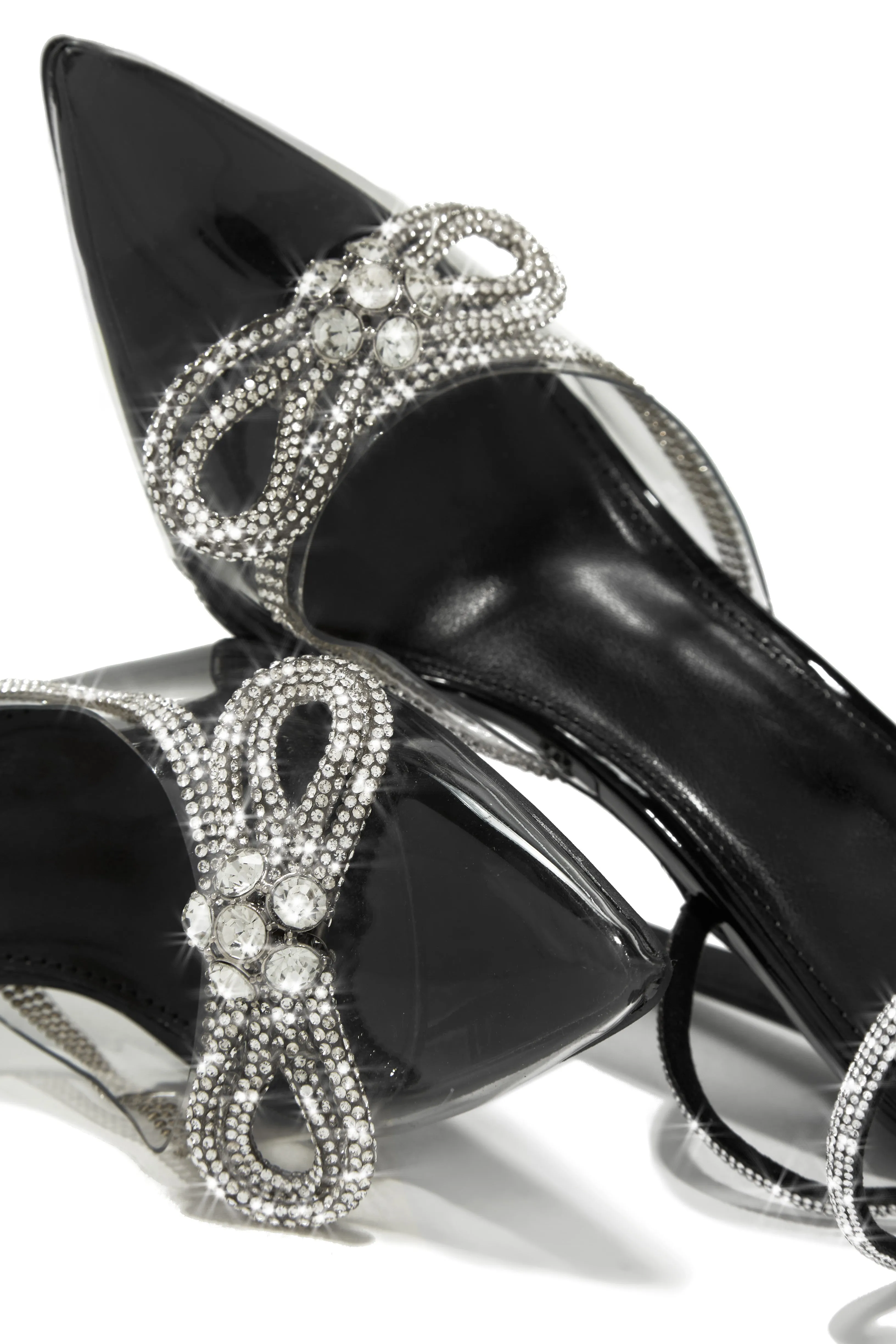 Night Out Ready Embellished High Heel Pumps - Black sold by Miss Lola product image thumbnail 5