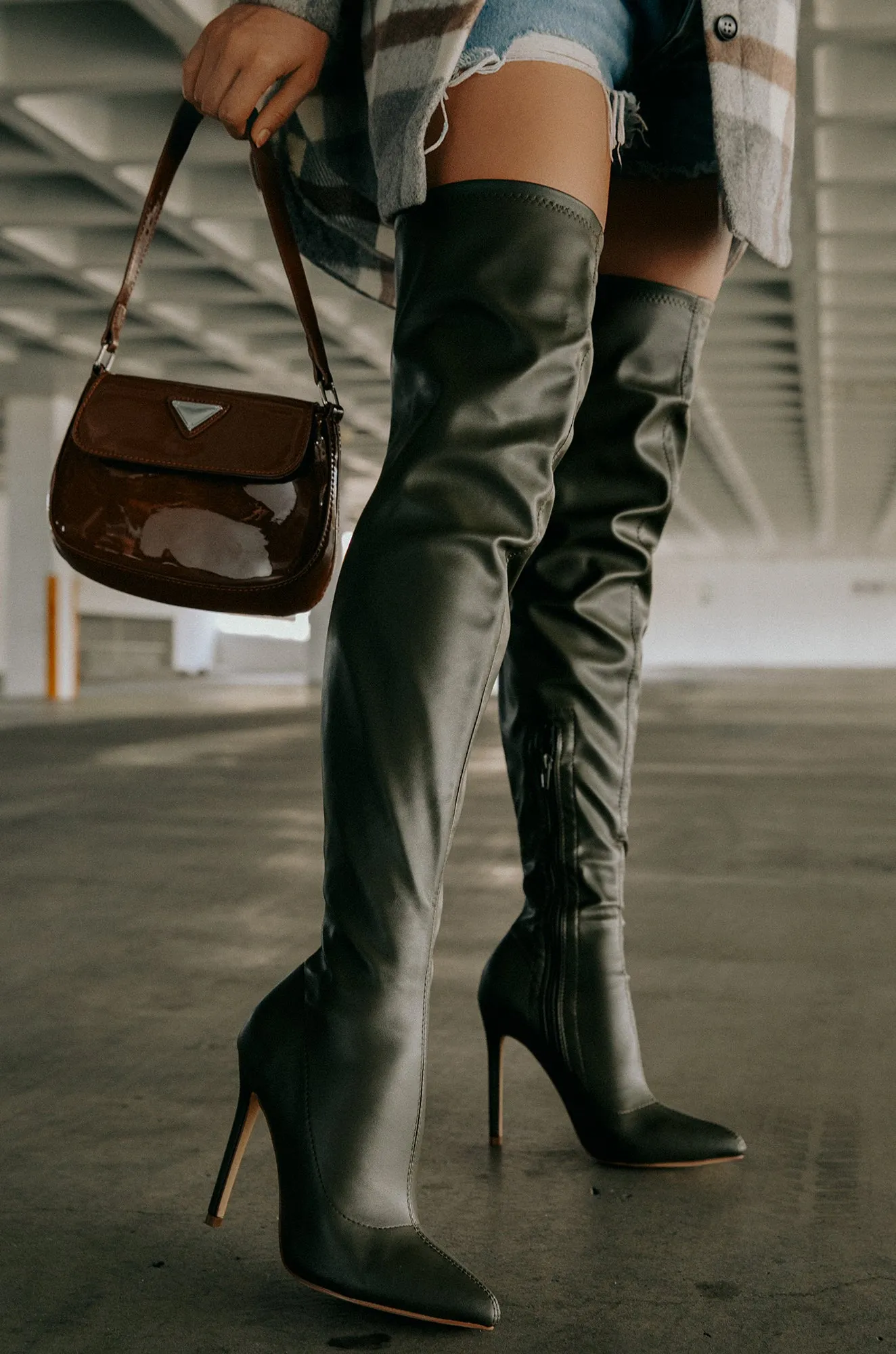 Sultry Touch OVER THE KNEE BOOTS - Nude sold by Miss Lola product image thumbnail 5