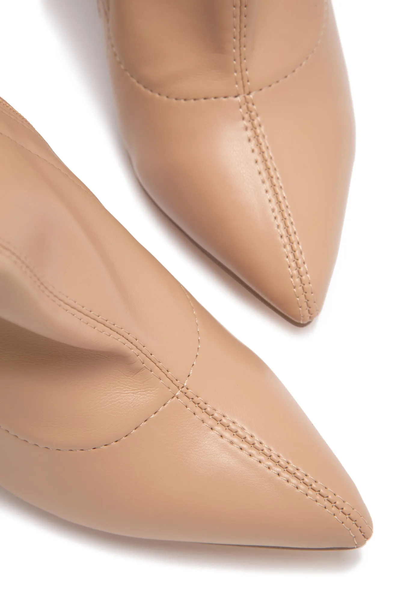 Sultry Touch OVER THE KNEE BOOTS - Nude sold by Miss Lola product image thumbnail 4