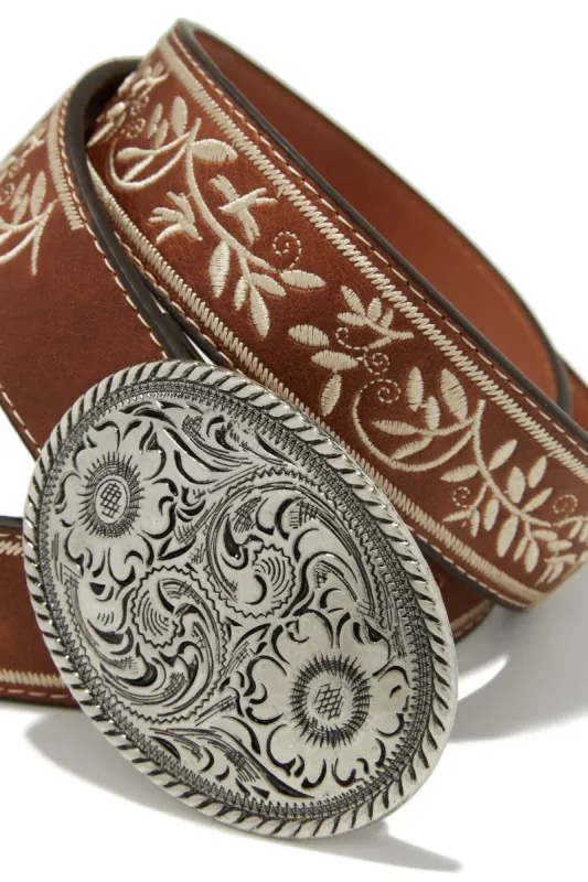 Briana Western Statement Belt - Brown sold by Miss Lola