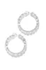 Maybelle Embellished Hoop Earring - Silver sold by Miss Lola