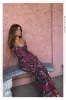 Atiana Maxi Dress - Black Floral sold by Miss Lola