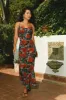 Atiana Maxi Dress - Black Floral sold by Miss Lola