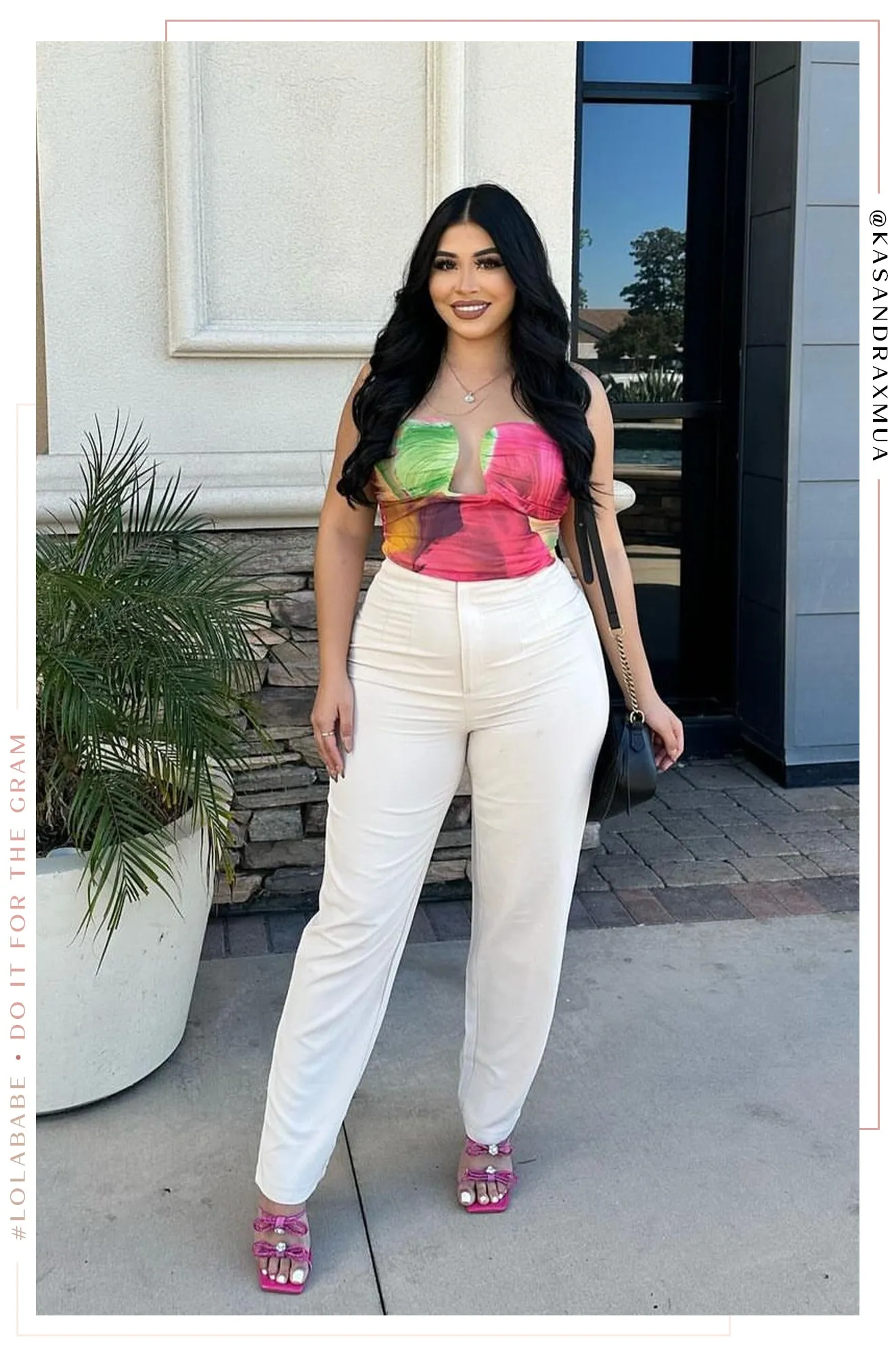 Life Is A Party Embellished High Heel Mules - Pink sold by Miss Lola product image thumbnail 2