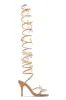 Fantasy Embellished Around The Ankle Coil Heels - Nude sold by Miss Lola