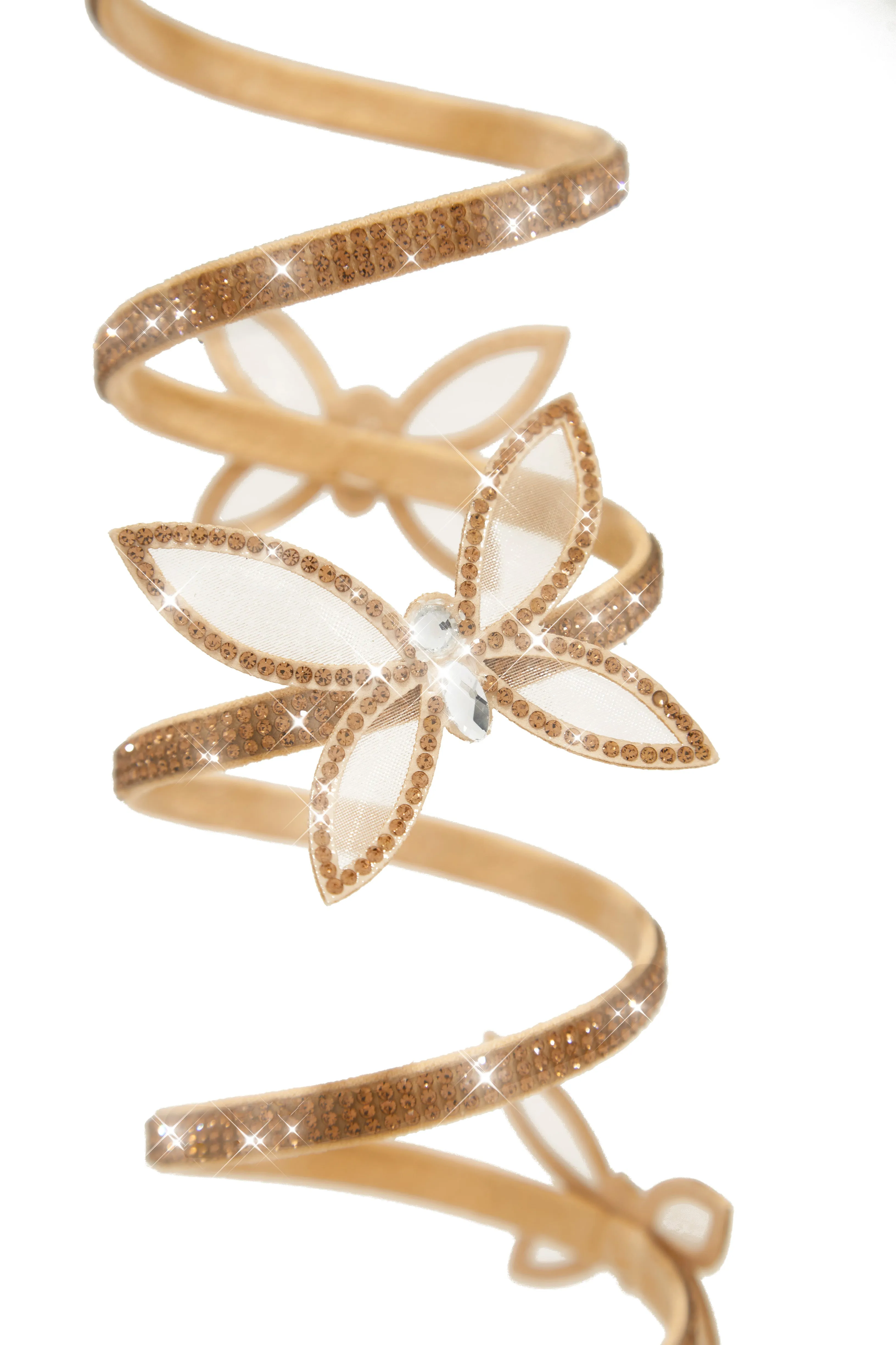 Fantasy Embellished Around The Ankle Coil Heels - Nude sold by Miss Lola product image thumbnail 5