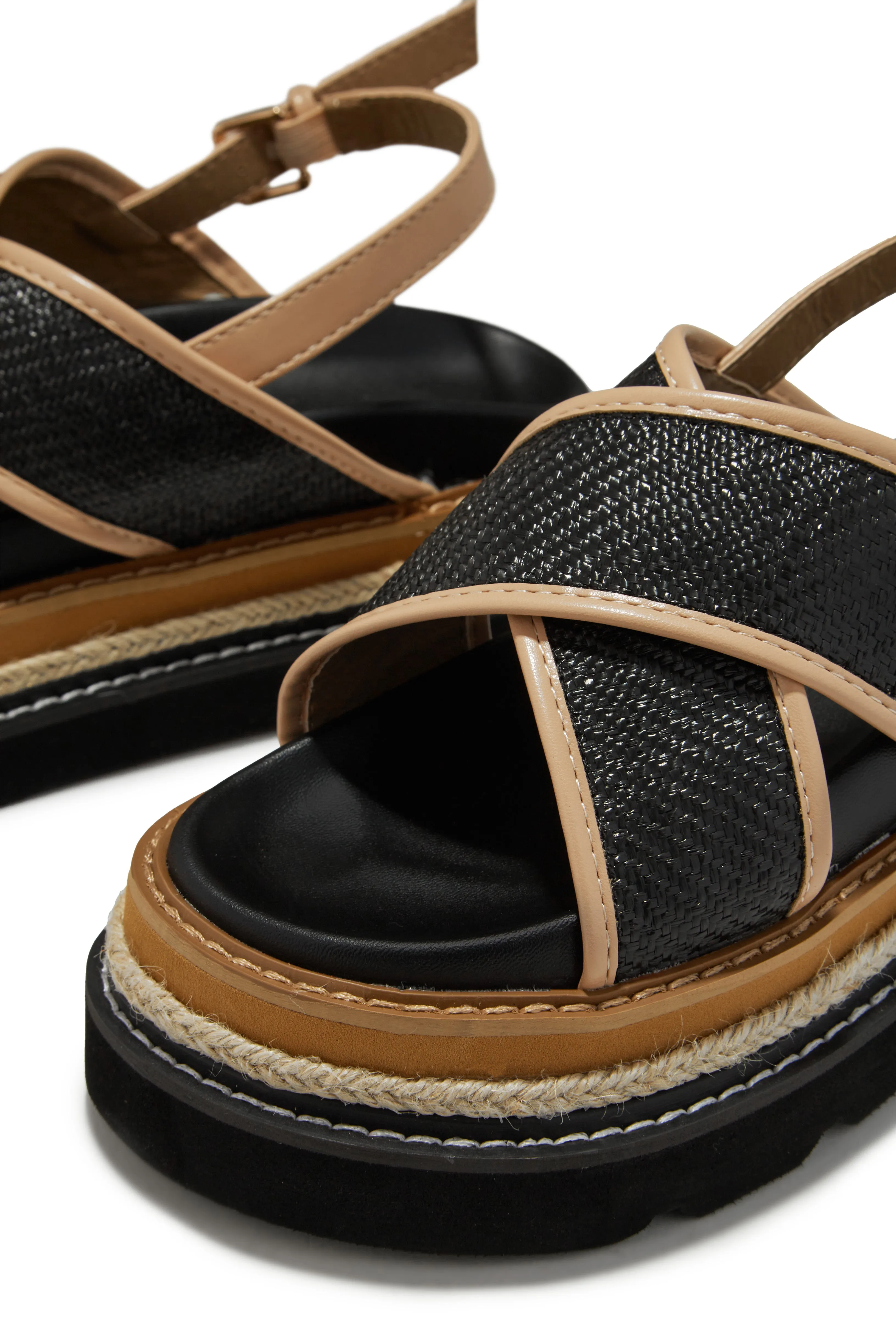 Noemy Chunky Platform Sandals - Black sold by Miss Lola product image thumbnail 3