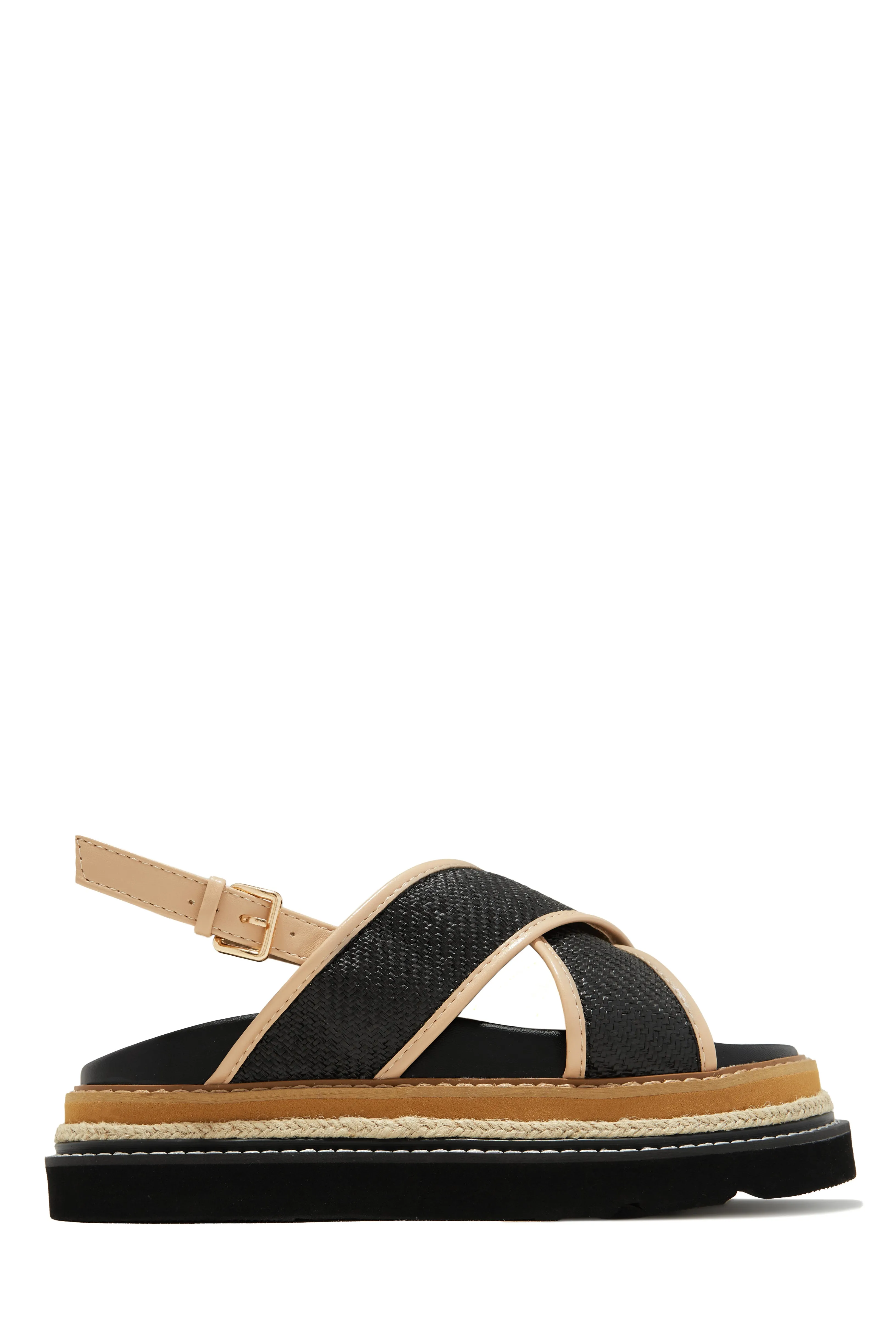 Noemy Chunky Platform Sandals - Black sold by Miss Lola product image thumbnail 4