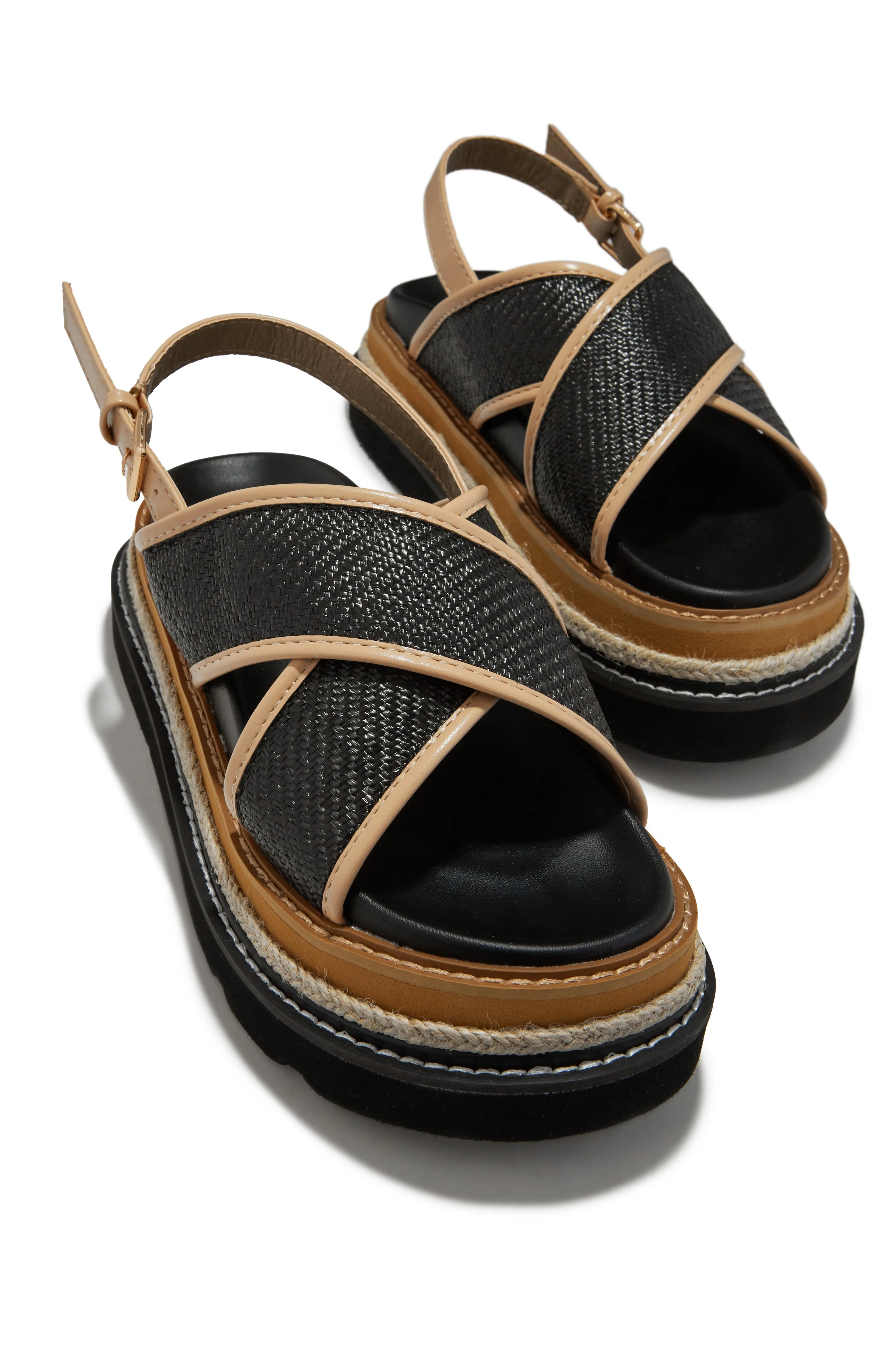 Noemy Chunky Platform Sandals - Black sold by Miss Lola product image thumbnail 2