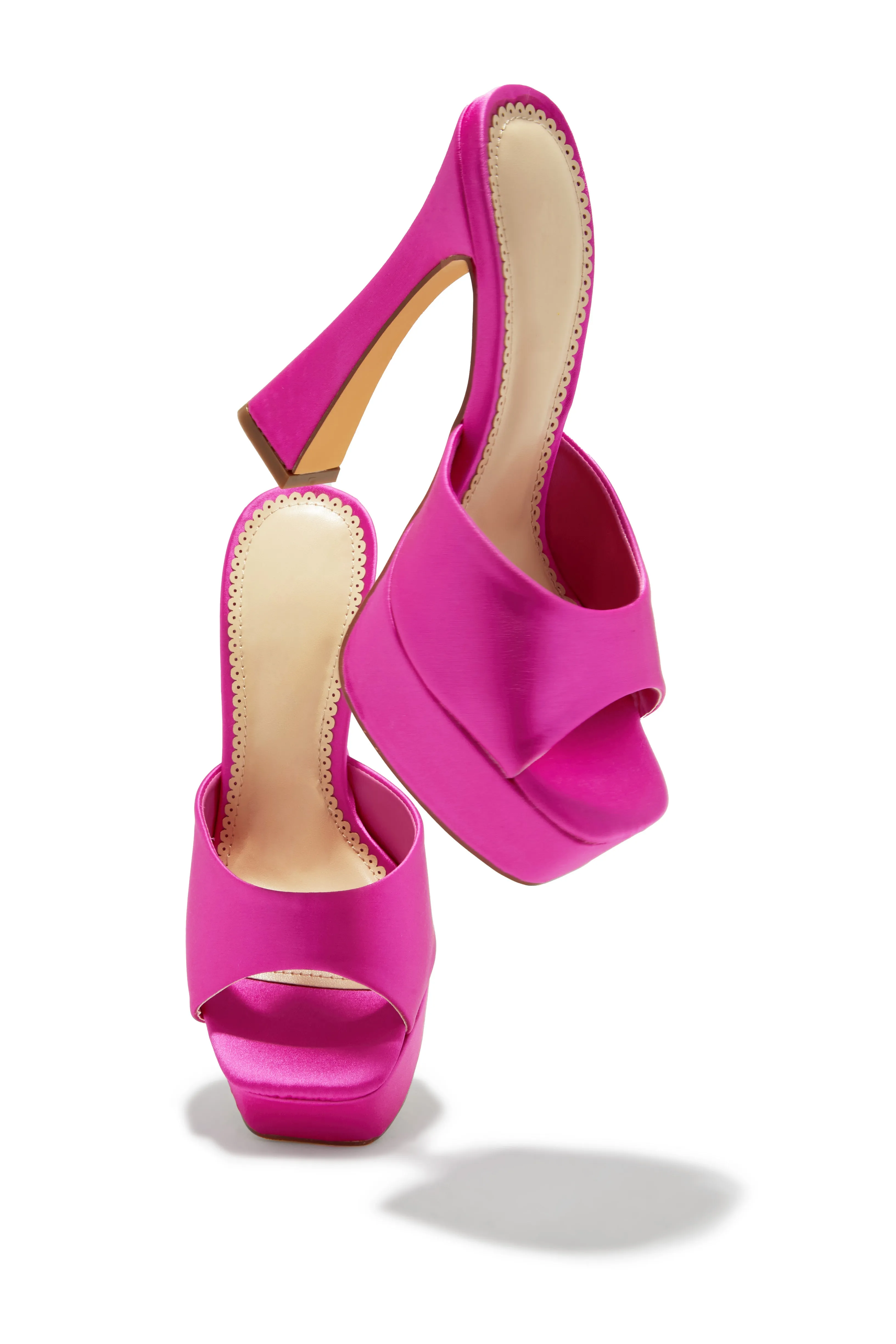 Kiani Platform High Heel Mules - Pink sold by Miss Lola product image thumbnail 3