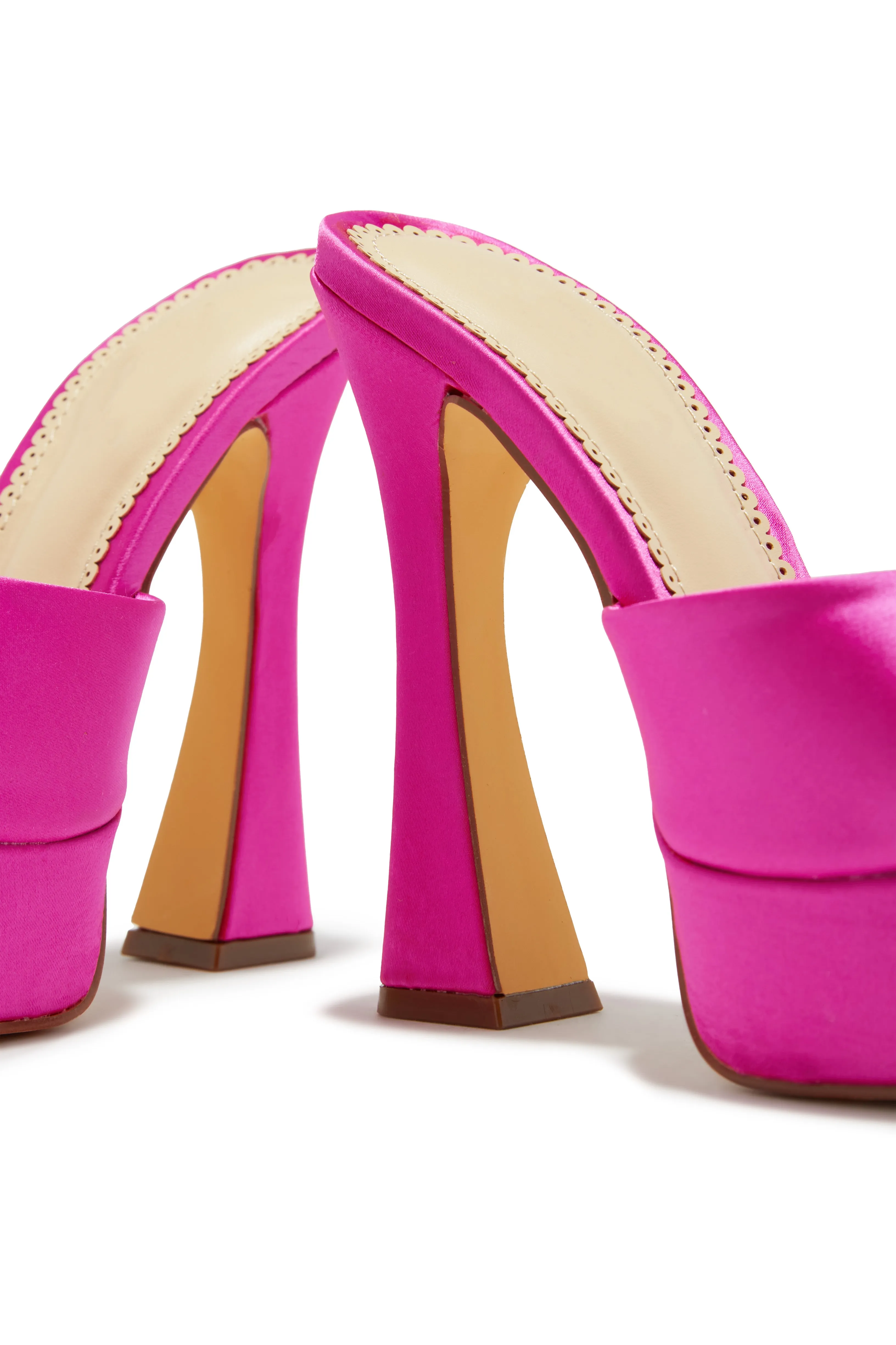 Kiani Platform High Heel Mules - Pink sold by Miss Lola product image thumbnail 4