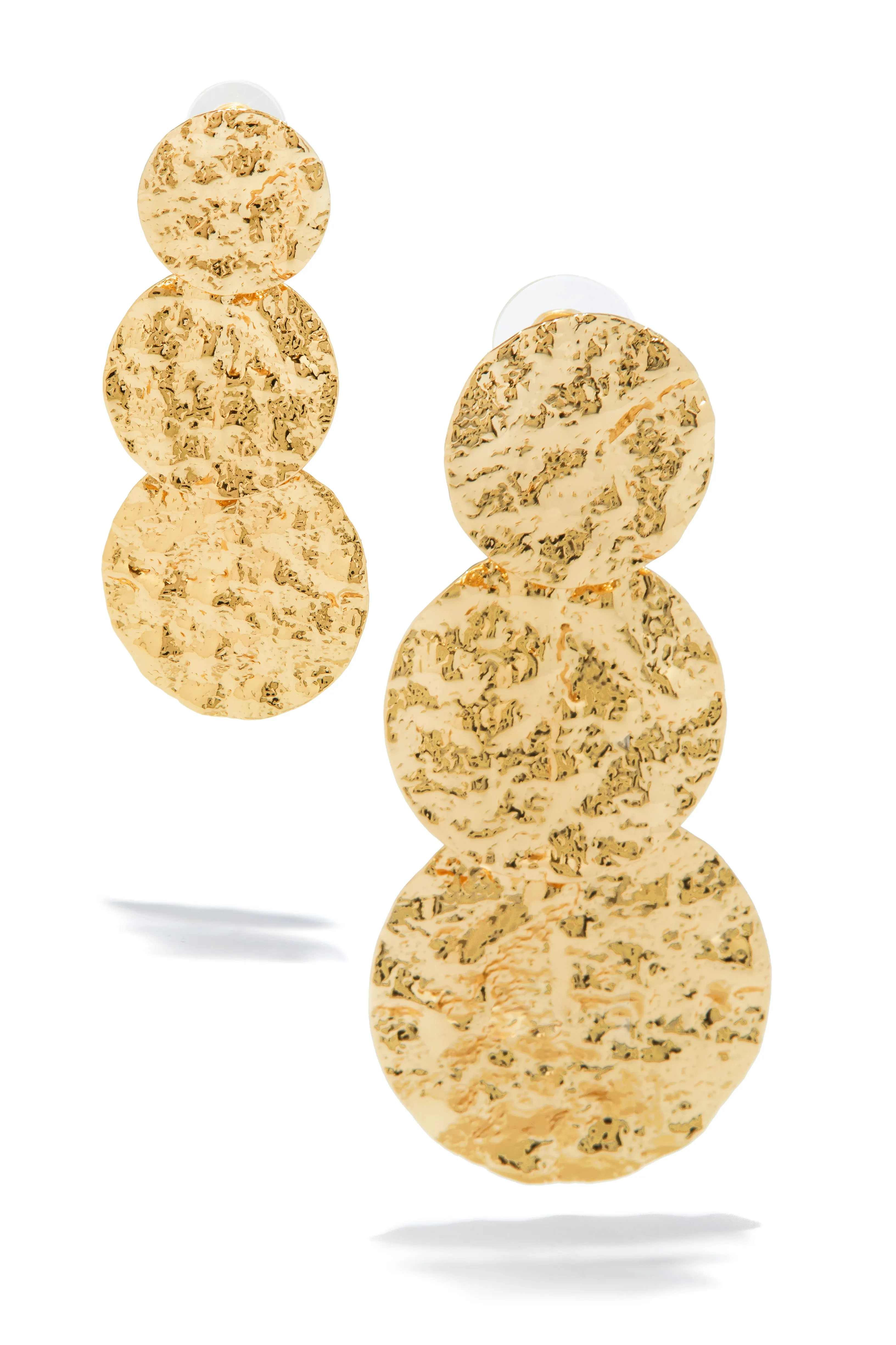 Sarani Textured Earring - Gold sold by Miss Lola