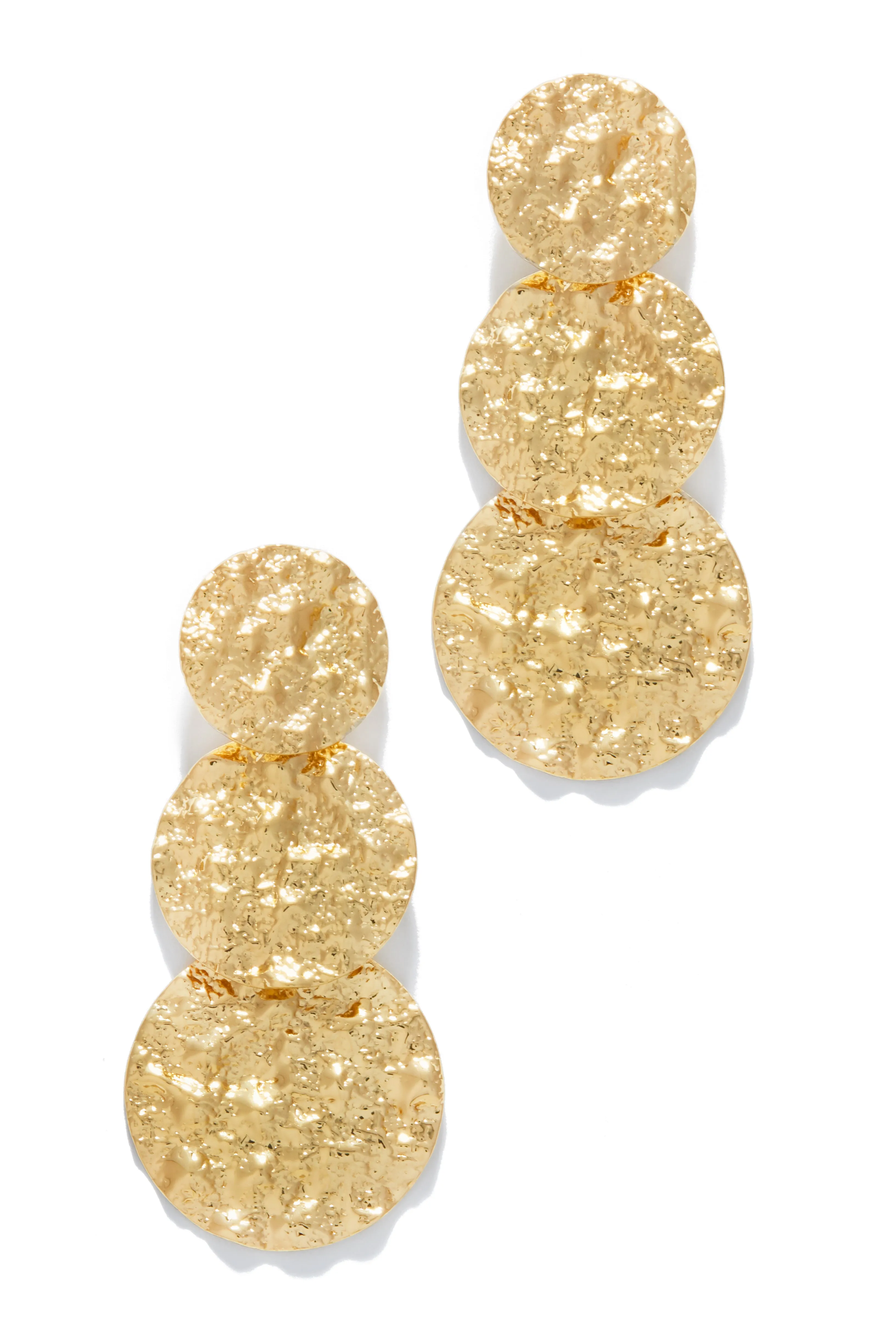 Sarani Textured Earring - Gold sold by Miss Lola product image thumbnail 2