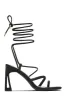 Dreamy Romance Single Sole Lace Up Heels - White sold by Miss Lola