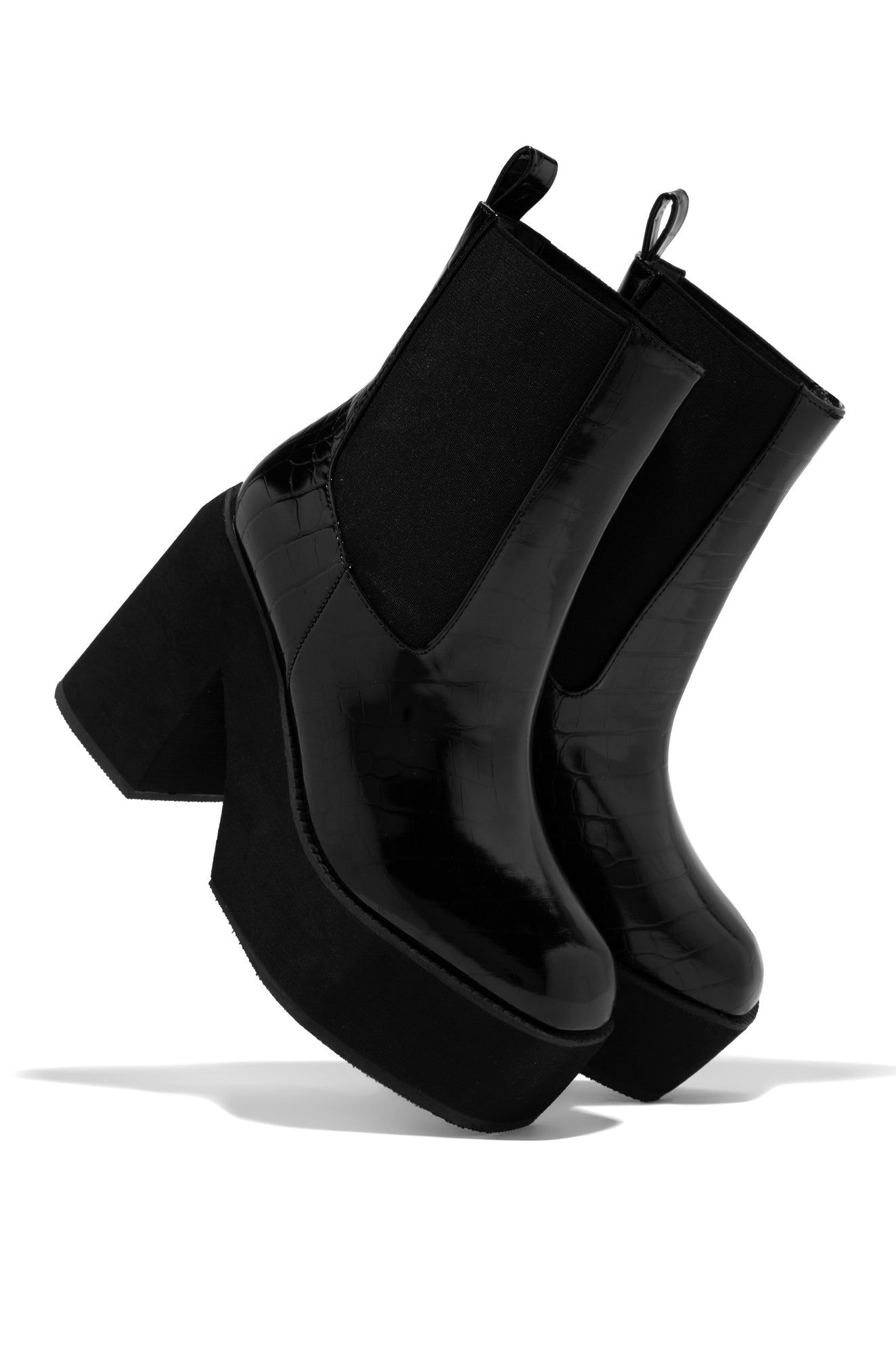 Pamela - Black Croc sold by Miss Lola product image thumbnail 4