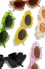 Weekend Flirt Unique Standout Frame Sunglasses - Black sold by Miss Lola