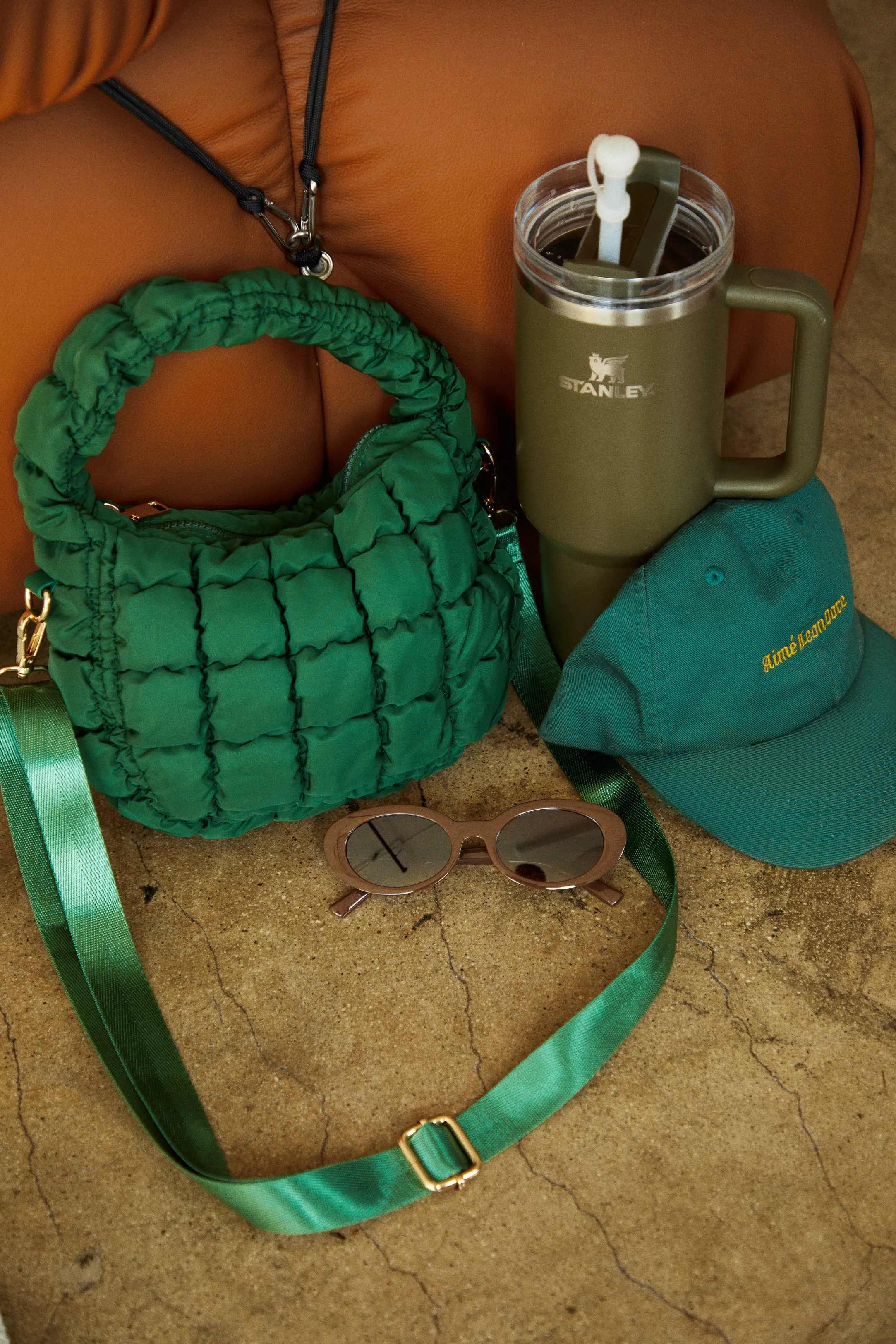 Elena Oval Sunglasses - Brown sold by Miss Lola product image thumbnail 2