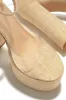 Baecation Platform Block High Heels - Clear sold by Miss Lola