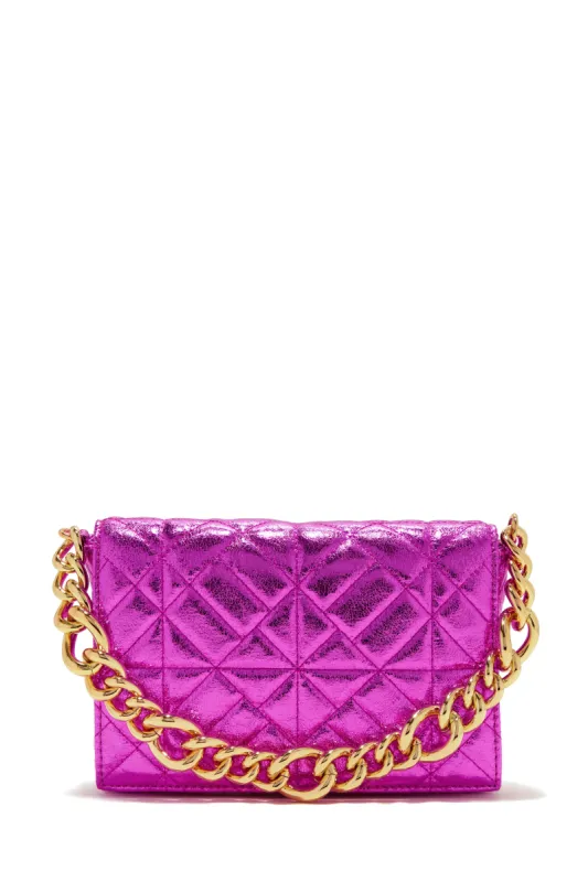 Concert Ready Metallic Handbag - Pink sold by Miss Lola