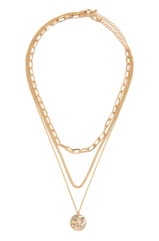Eryn Two Piece Necklace Set - Gold sold by Miss Lola