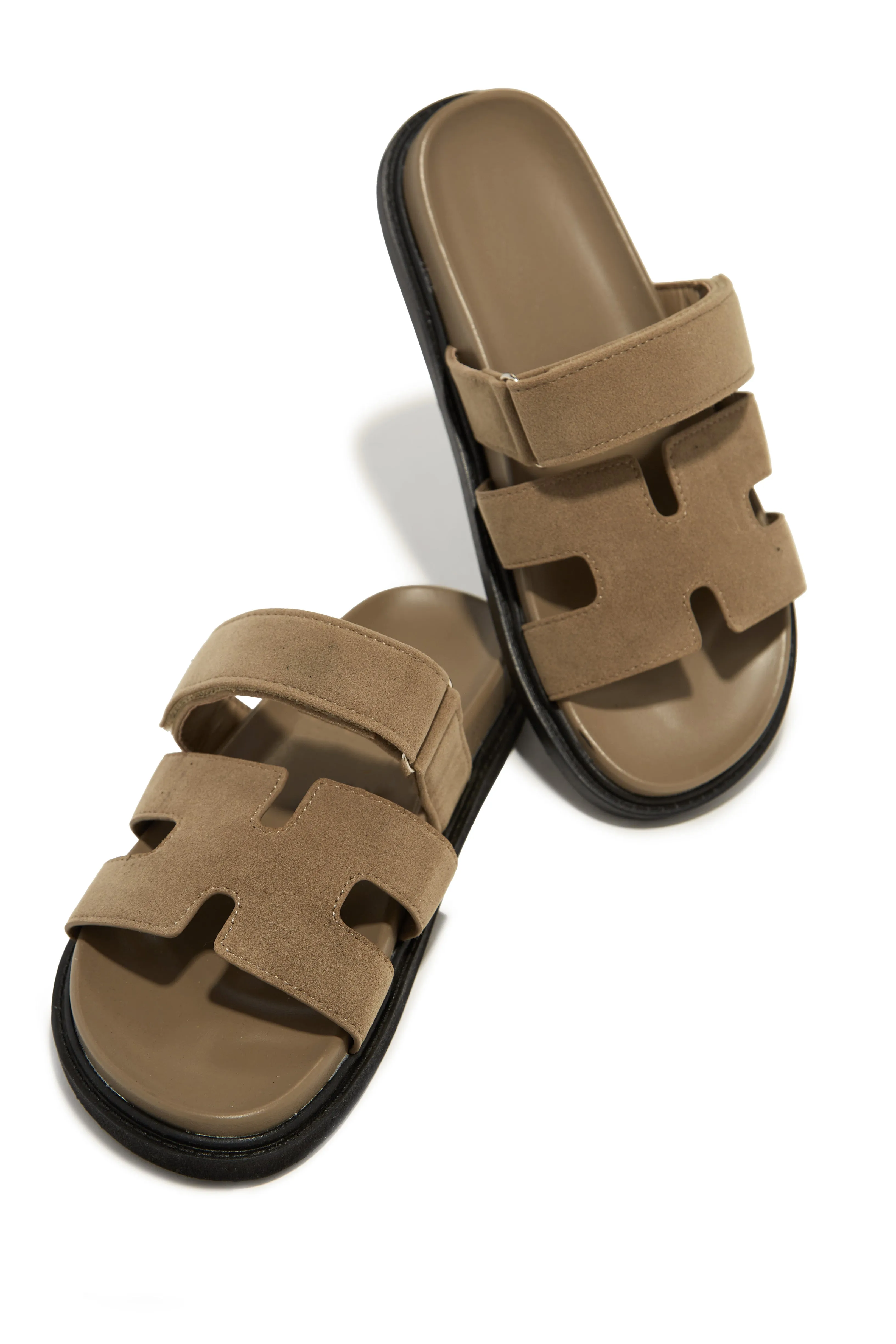 Sun Kissed Slip On Sandals - Taupe sold by Miss Lola product image thumbnail 4