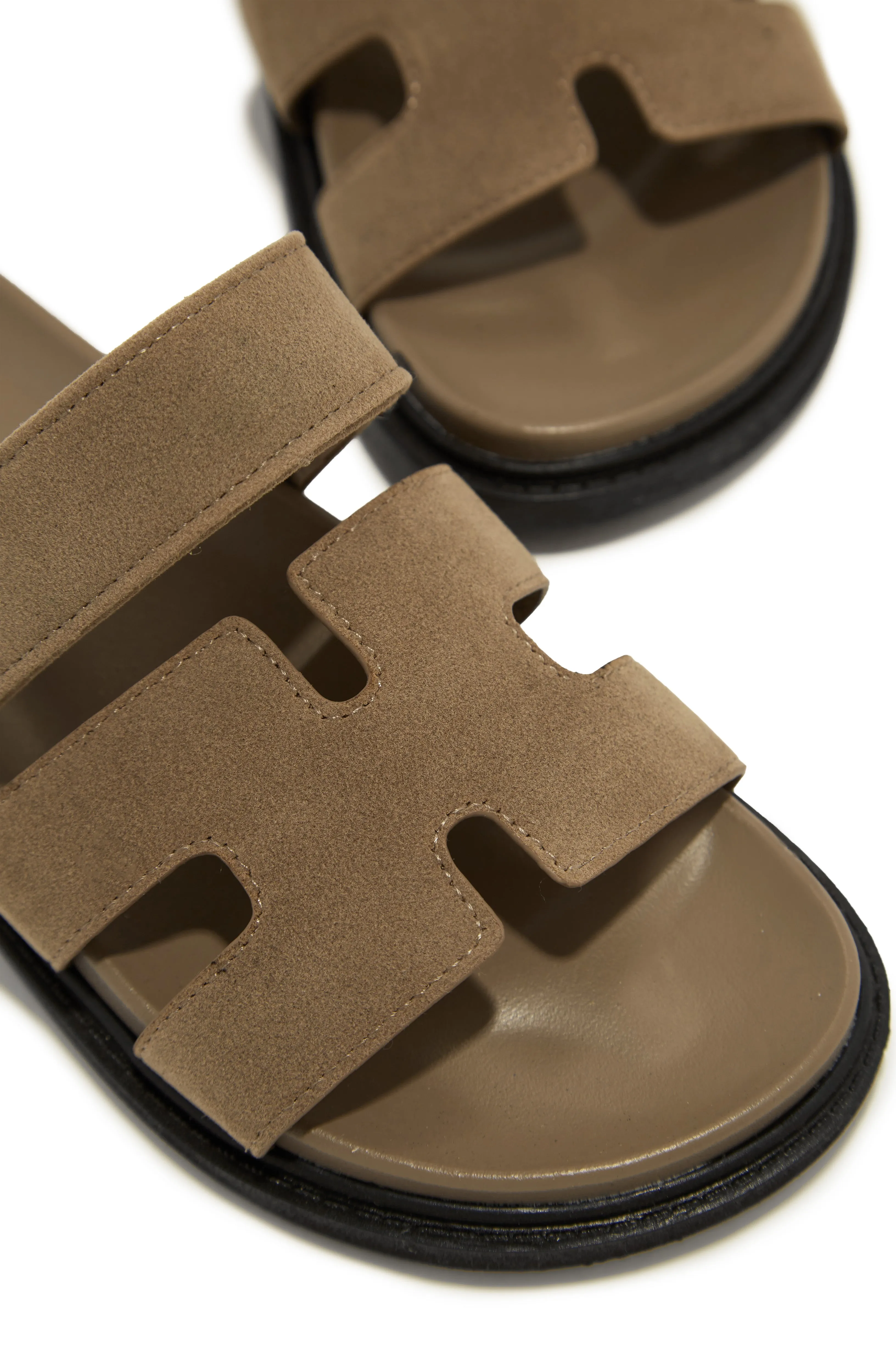 Sun Kissed Slip On Sandals - Taupe sold by Miss Lola product image thumbnail 2