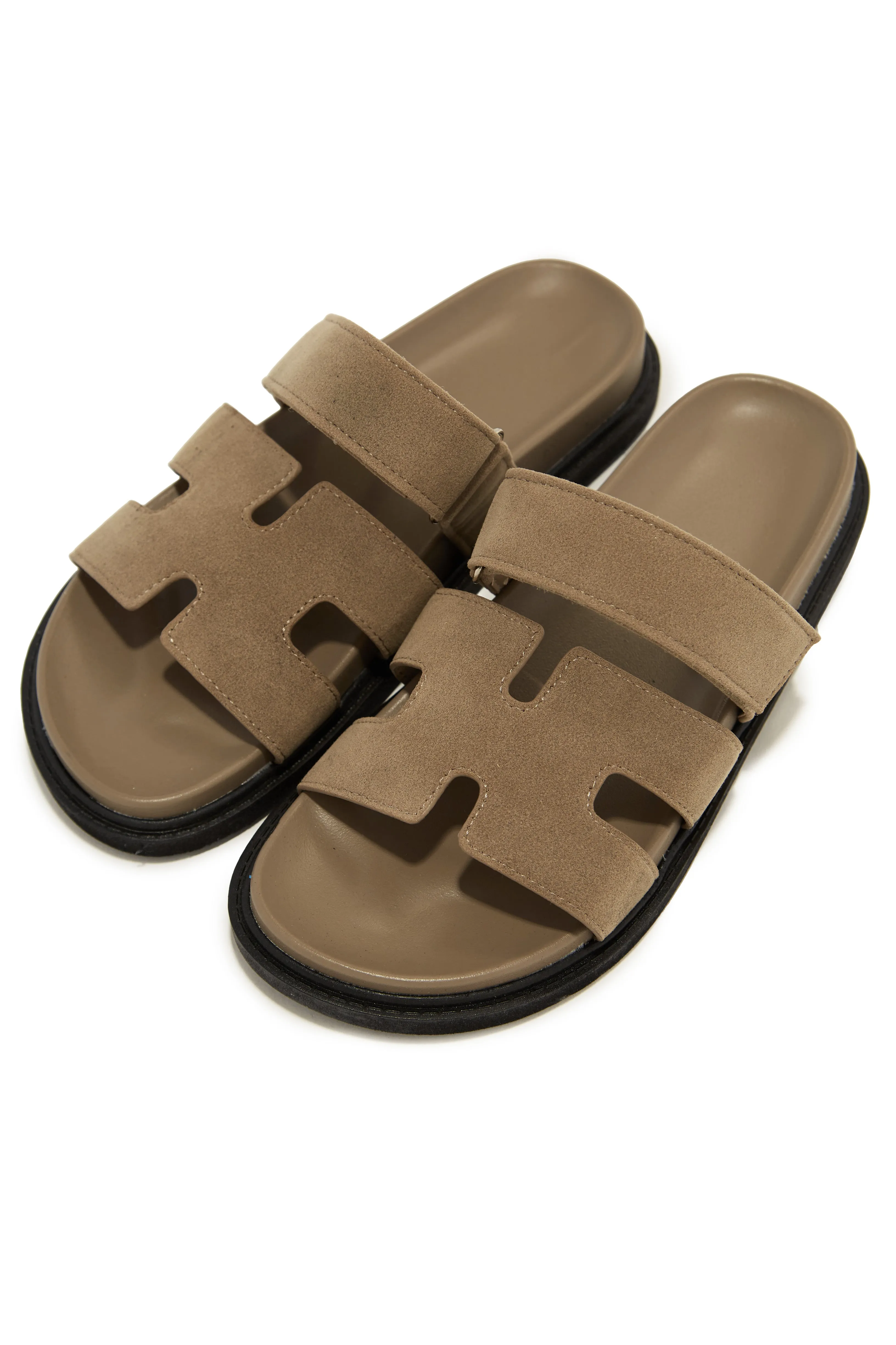 Sun Kissed Slip On Sandals - Taupe sold by Miss Lola
