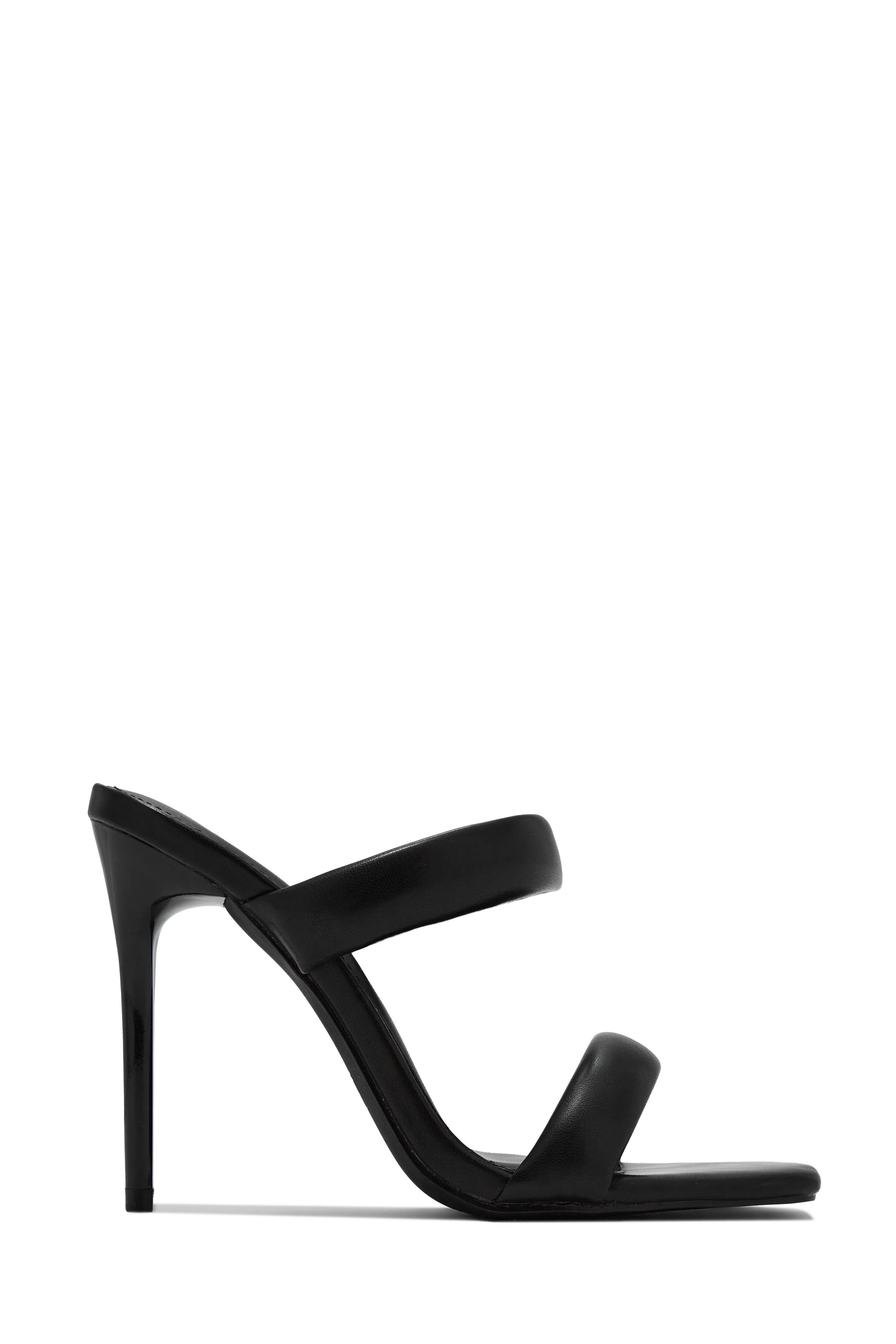 Stassie Single Sole High Heel Mules - Black sold by Miss Lola product image thumbnail 2