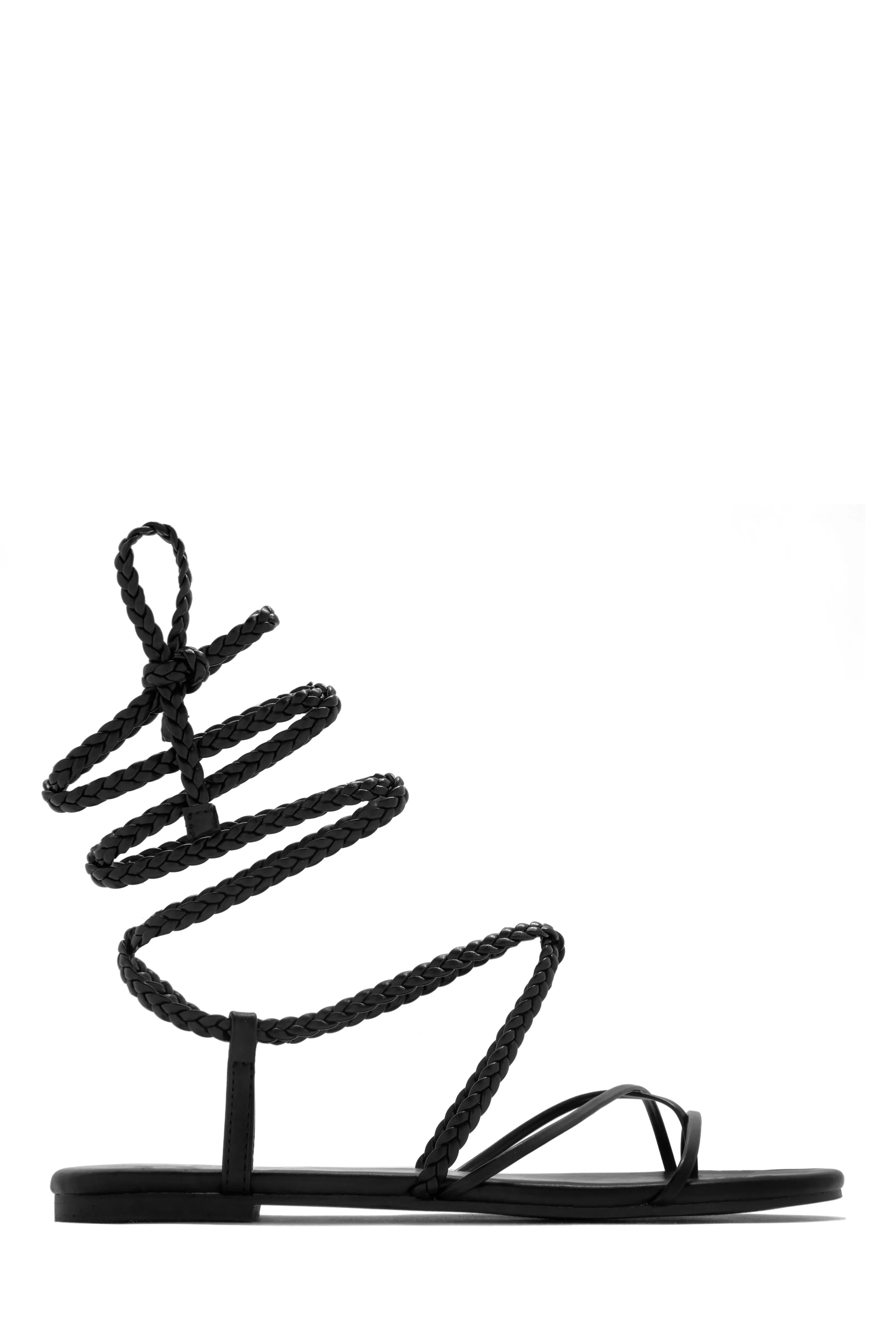 Live In Paradise Lace Up Sandals - Nude sold by Miss Lola product image thumbnail 5