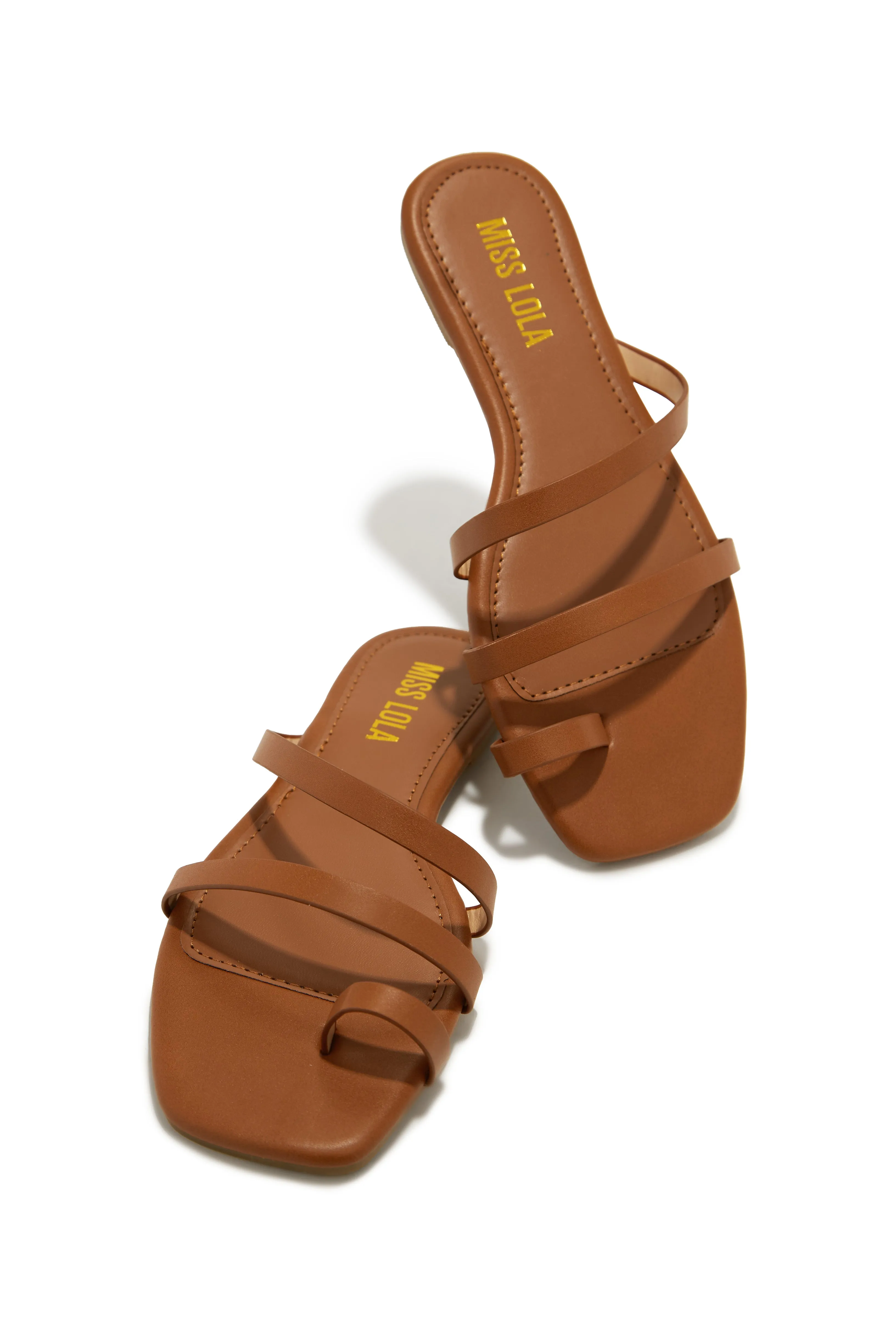 Dreamy Skies Slip On Flat Sandals - Nude sold by Miss Lola product image thumbnail 4