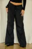 Always Ready Nylon Wide Leg Pant - Black sold by Miss Lola