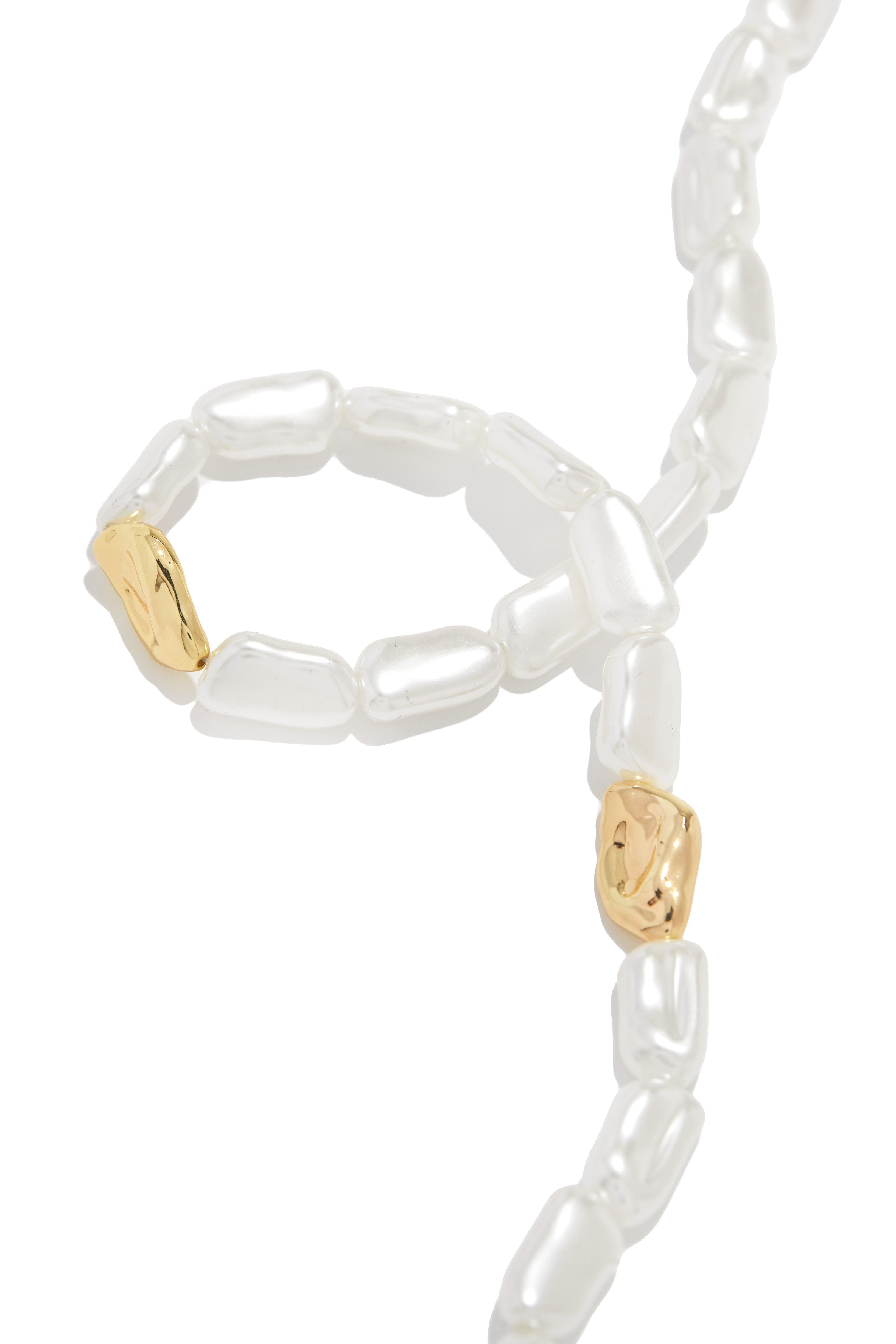 Loriana Necklace Faux Pearl Necklace - White sold by Miss Lola product image thumbnail 3