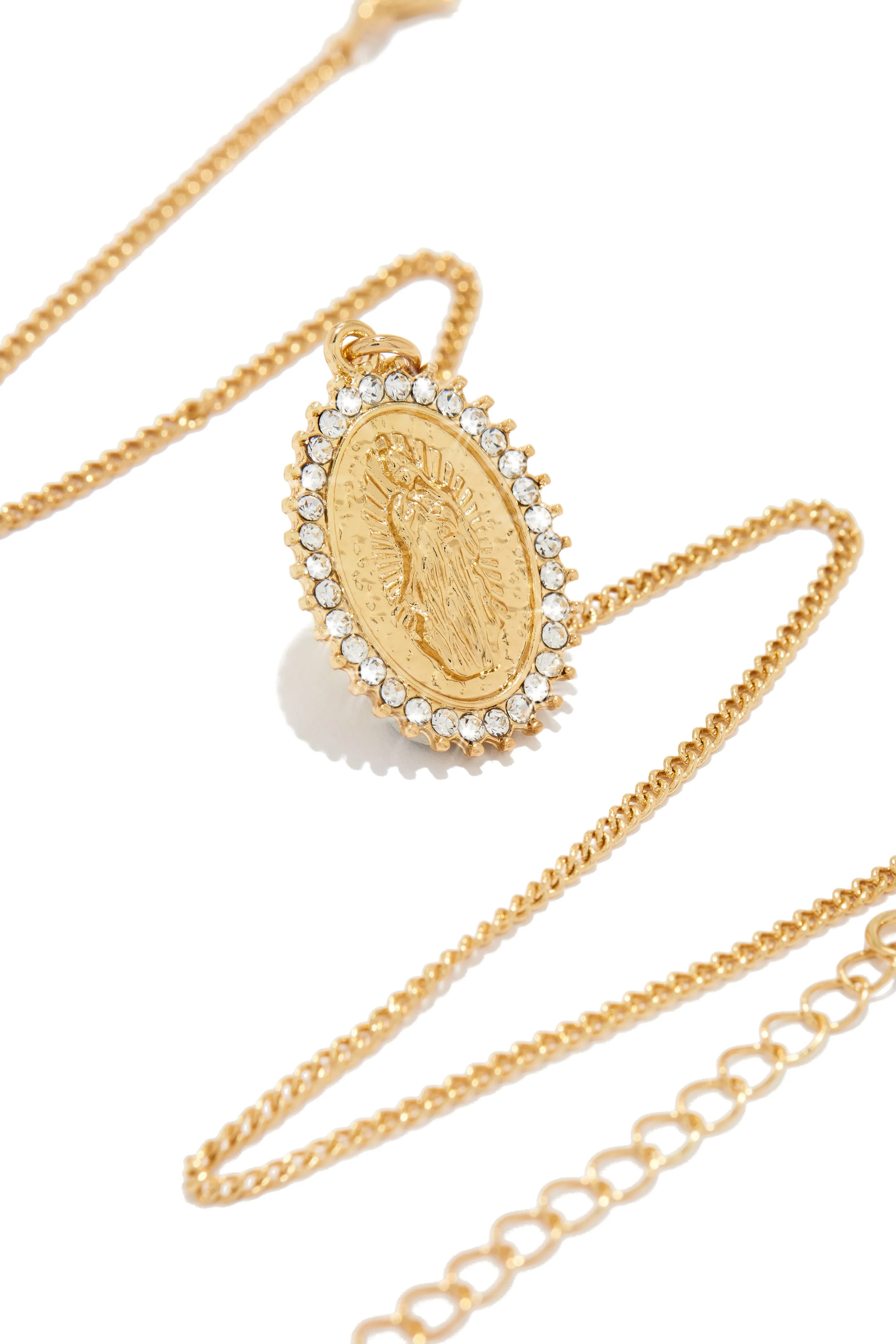 Amarina Embellished Pendant Necklace - Gold sold by Miss Lola product image thumbnail 2