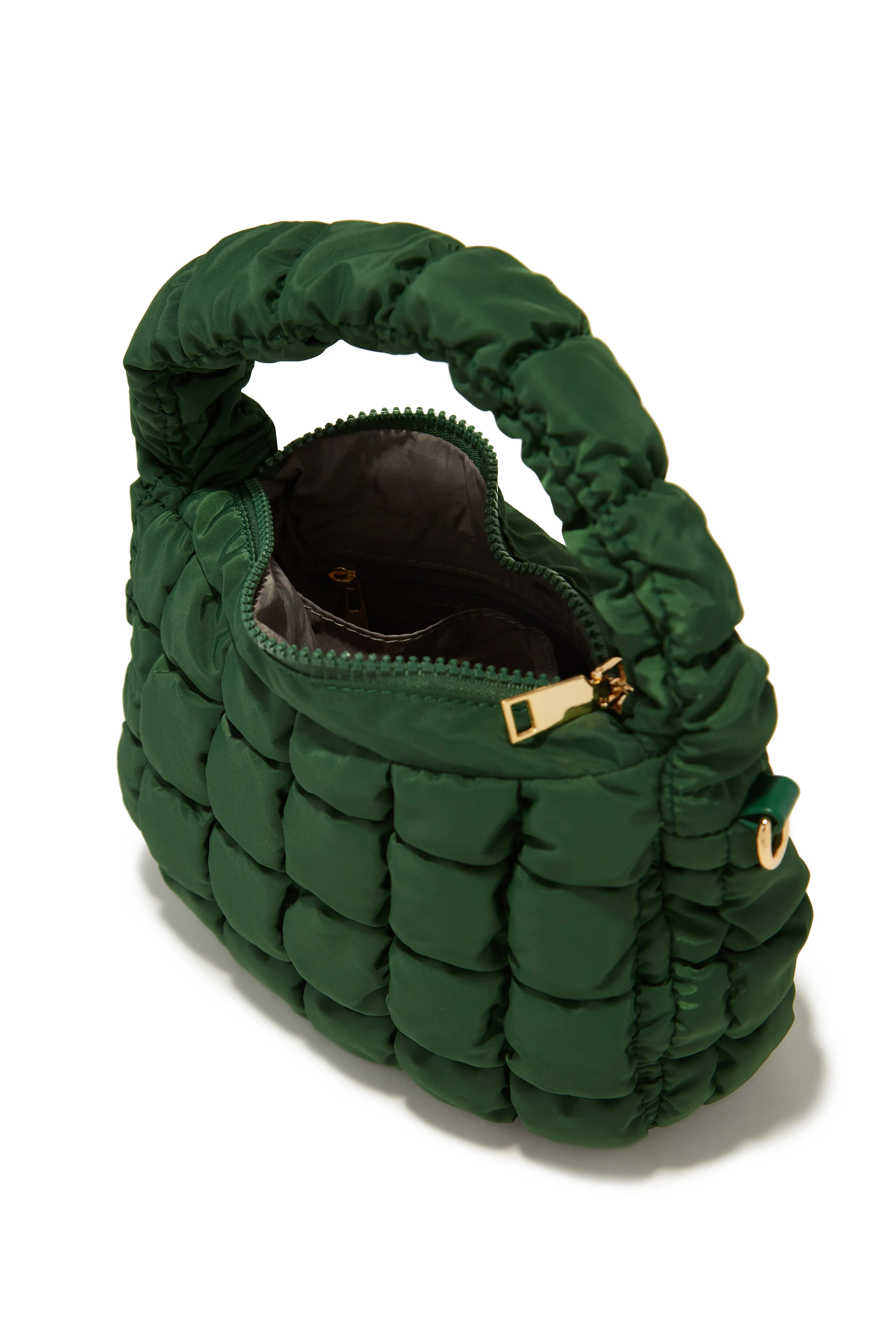 Carya Quilted Crossbody Bag - Green sold by Miss Lola product image thumbnail 5