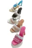 Feeling Myself Embellished High Heel Mules - Pink sold by Miss Lola