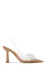Valentina Embellished Clear Pumps - Nude sold by Miss Lola