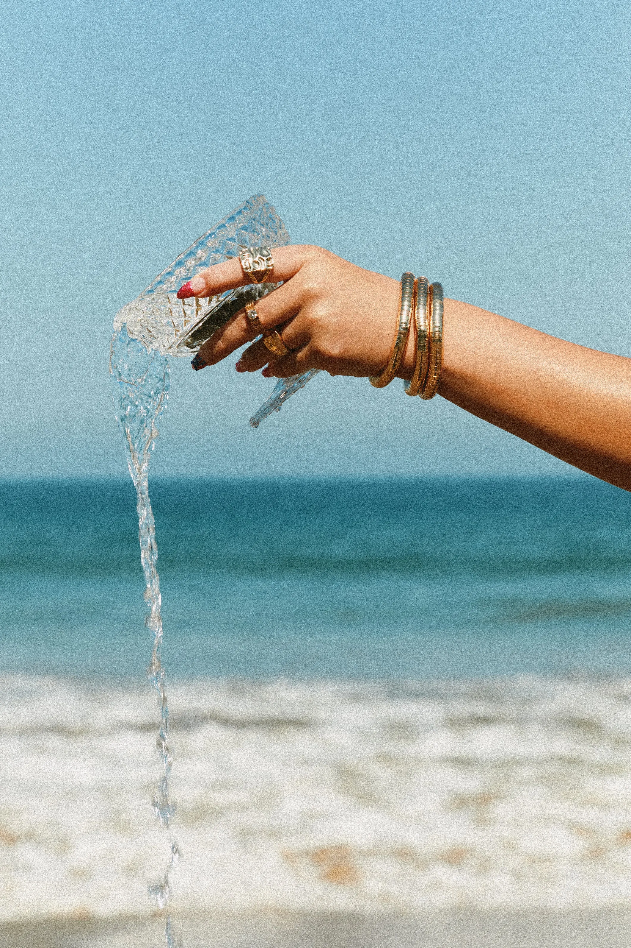 Kimani Elastic Bracelet Set - Gold sold by Miss Lola