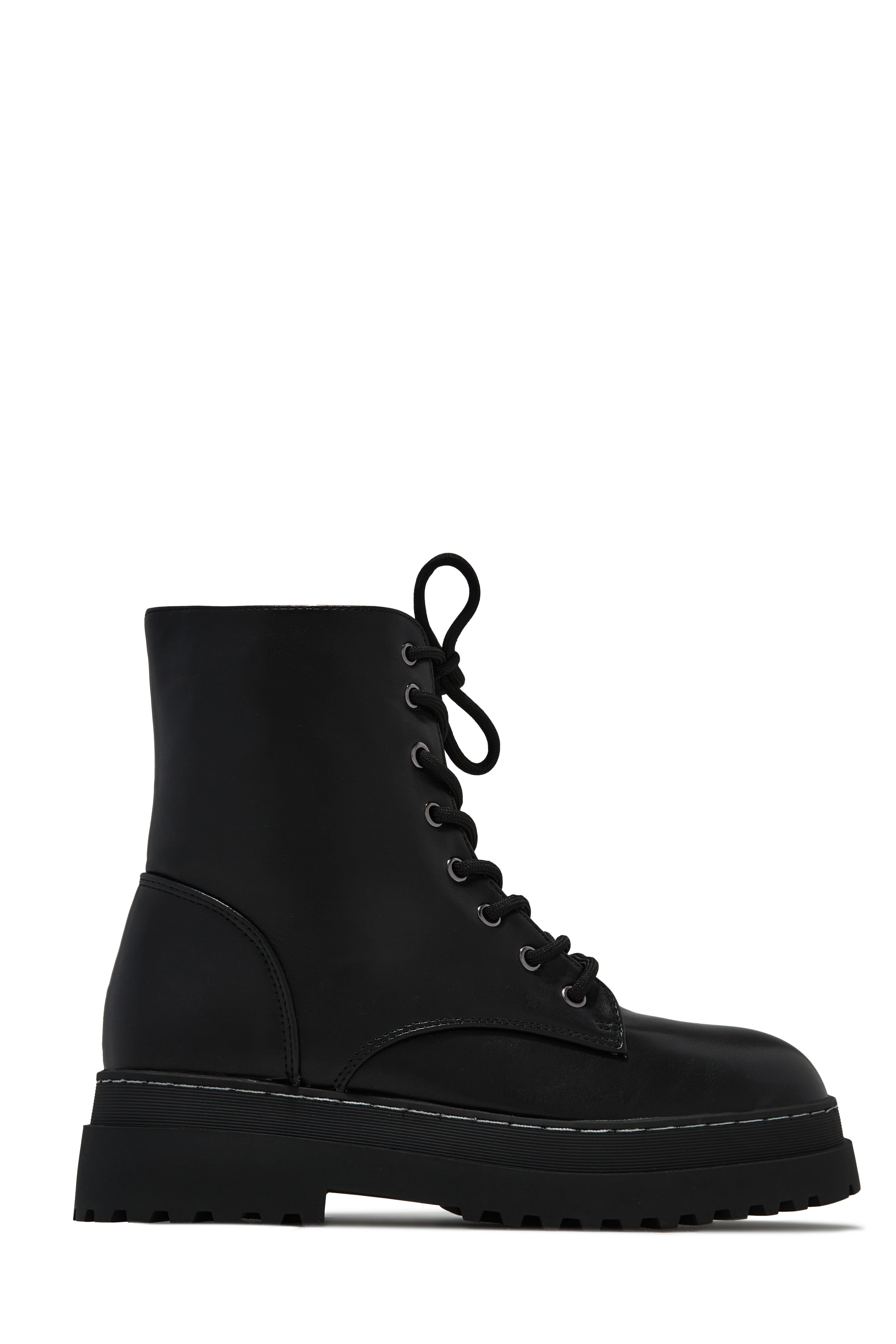 Romee Lace Up Combat Boots - Black sold by Miss Lola product image thumbnail 5