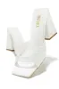 Azaria Embellished Block Heel Mules - White sold by Miss Lola