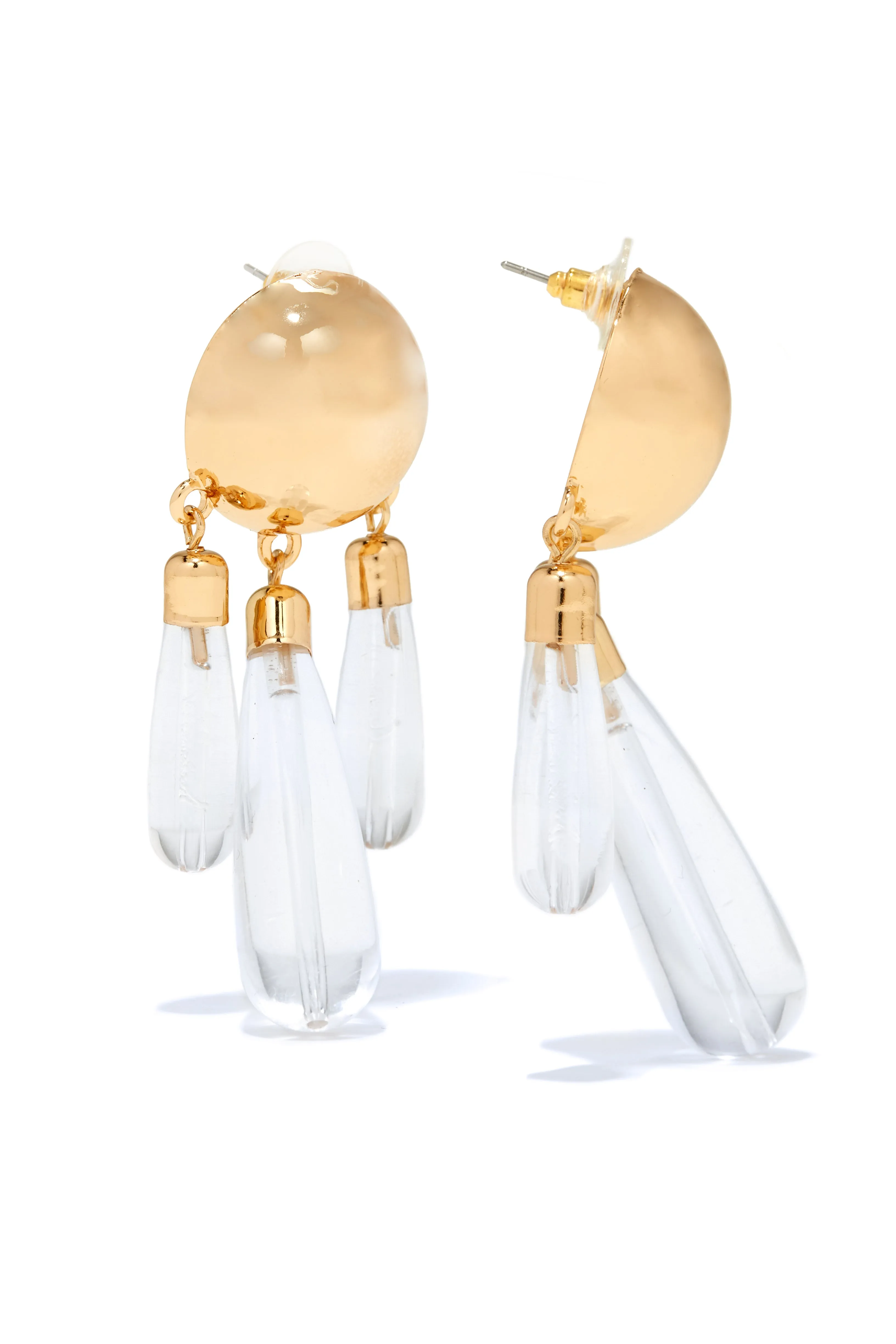 Clara Statement Drop Earring - Gold sold by Miss Lola product image thumbnail 3