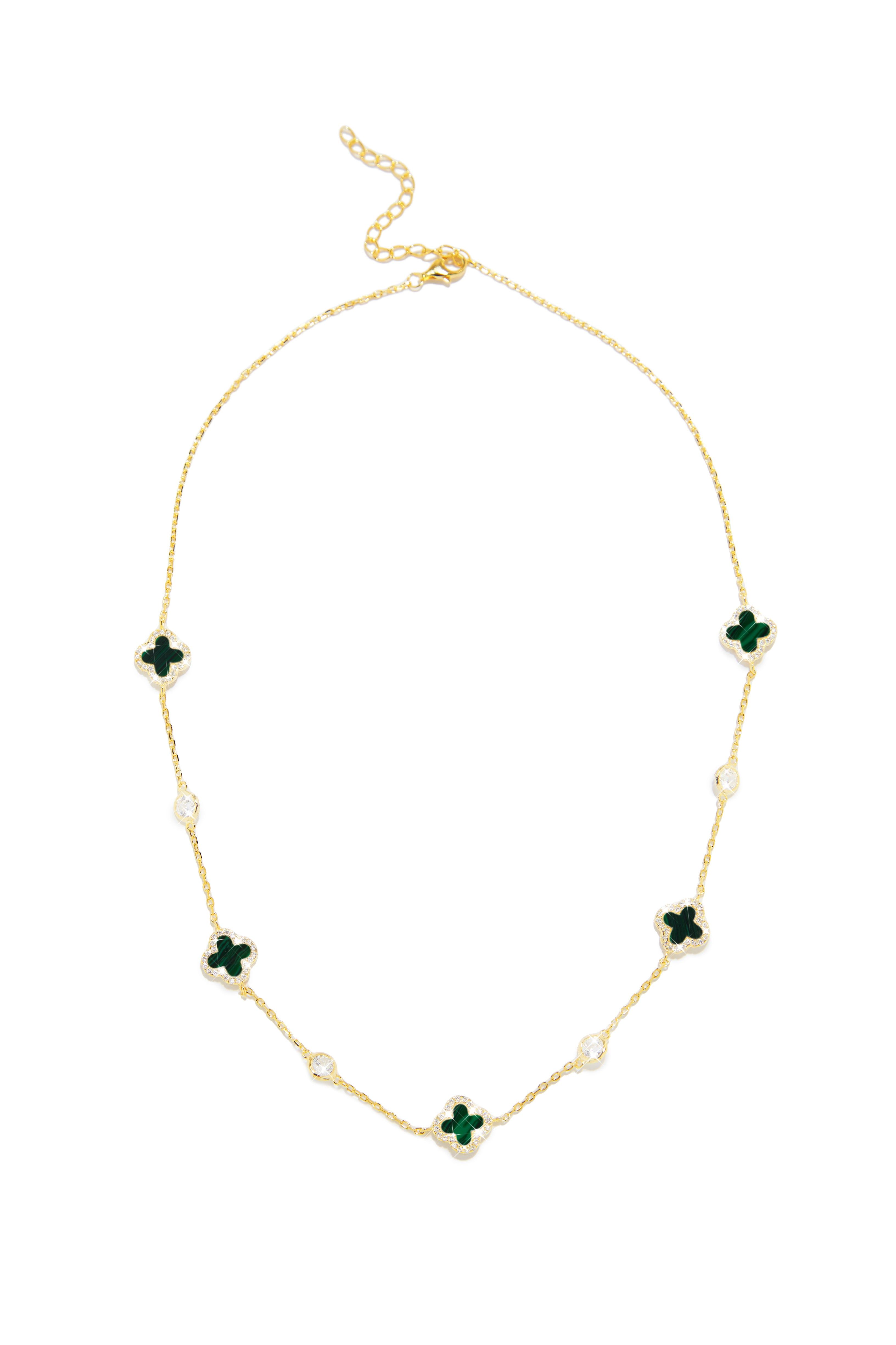 Golden Paradise Sterling Silver Necklace - Green sold by Miss Lola product image thumbnail 2