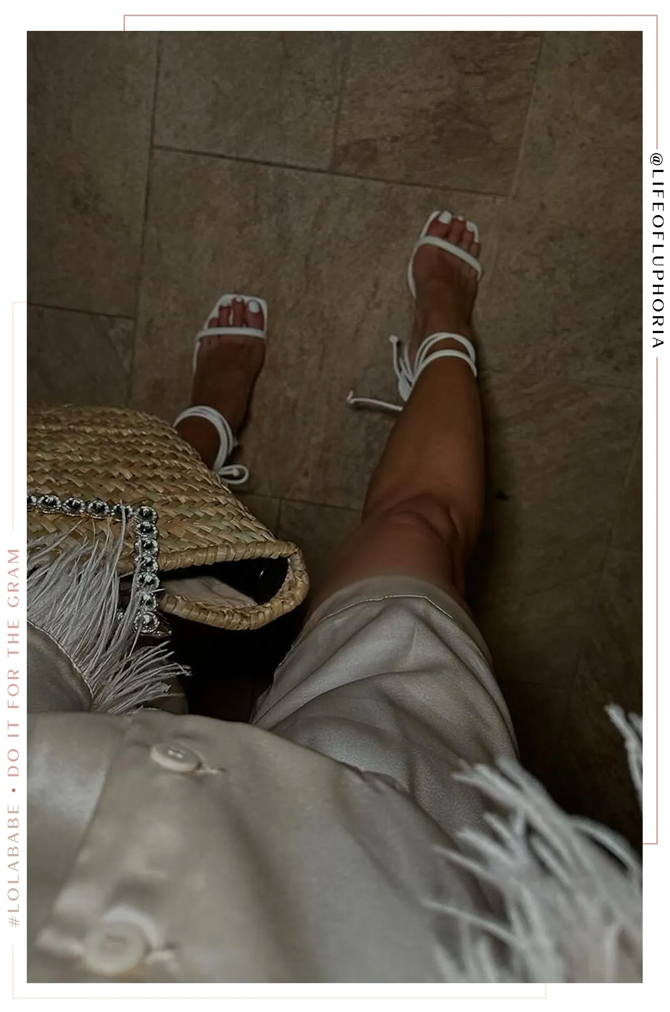 Idalia Lace Up Heels - White sold by Miss Lola product image thumbnail 2