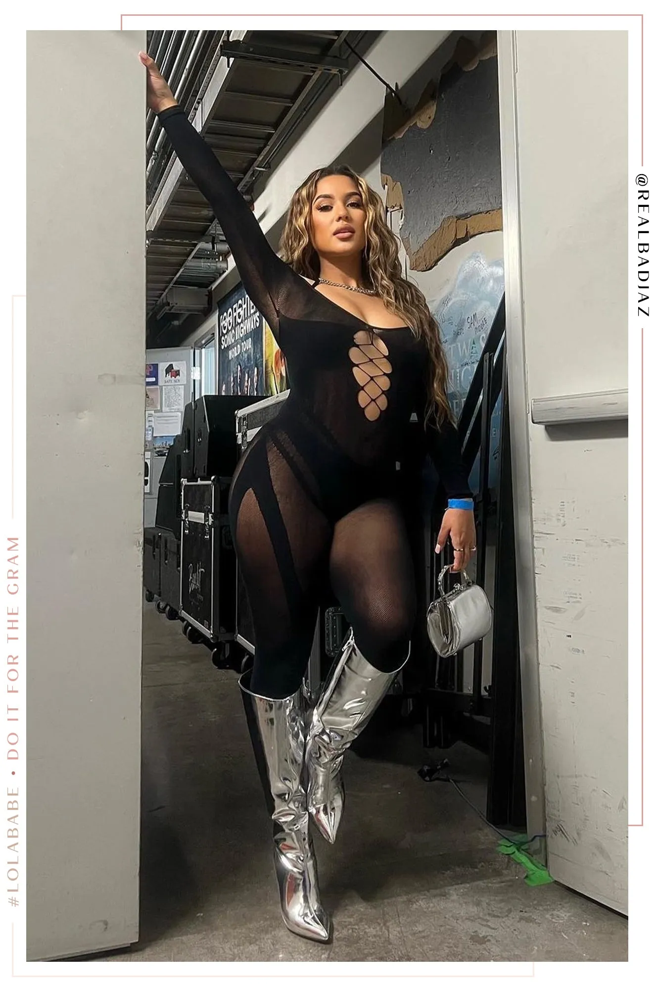 Center Of Attention Asymmetric Knee High Boots - Silver sold by Miss Lola product image thumbnail 3