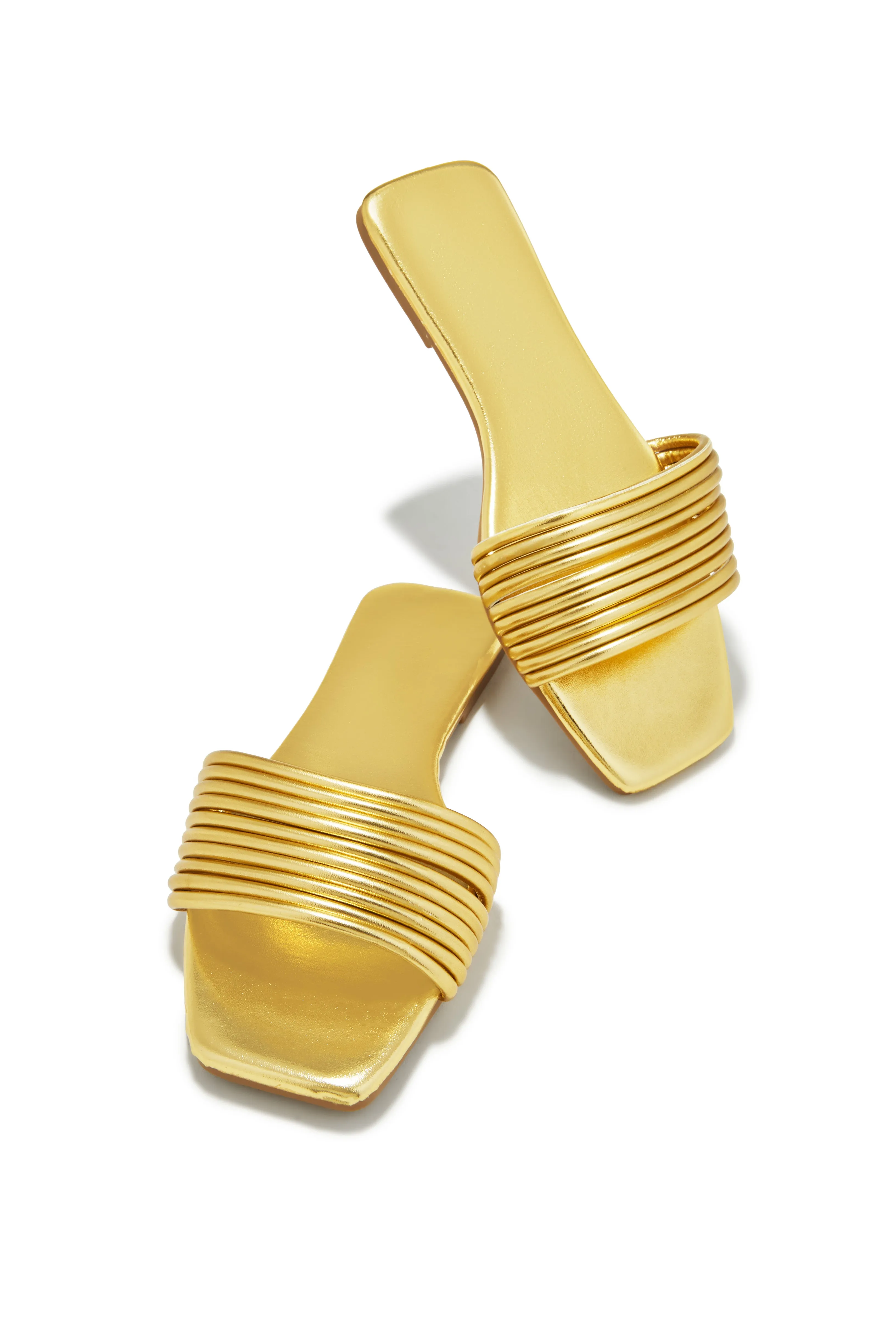 Sun Chaser Slip On Sandals - Gold sold by Miss Lola product image thumbnail 4