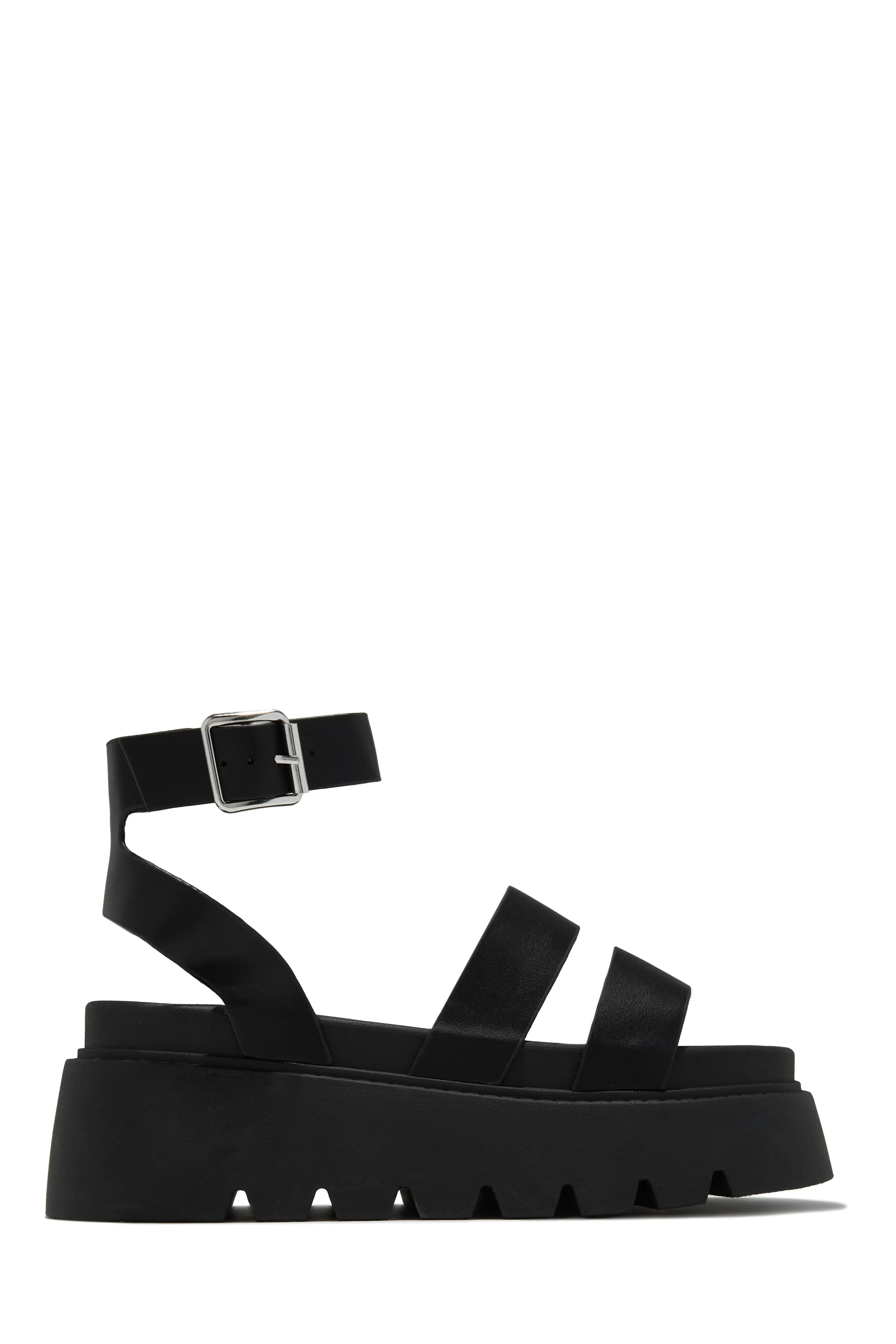 Emilya Chunky Platform Sandals - Black sold by Miss Lola product image thumbnail 4