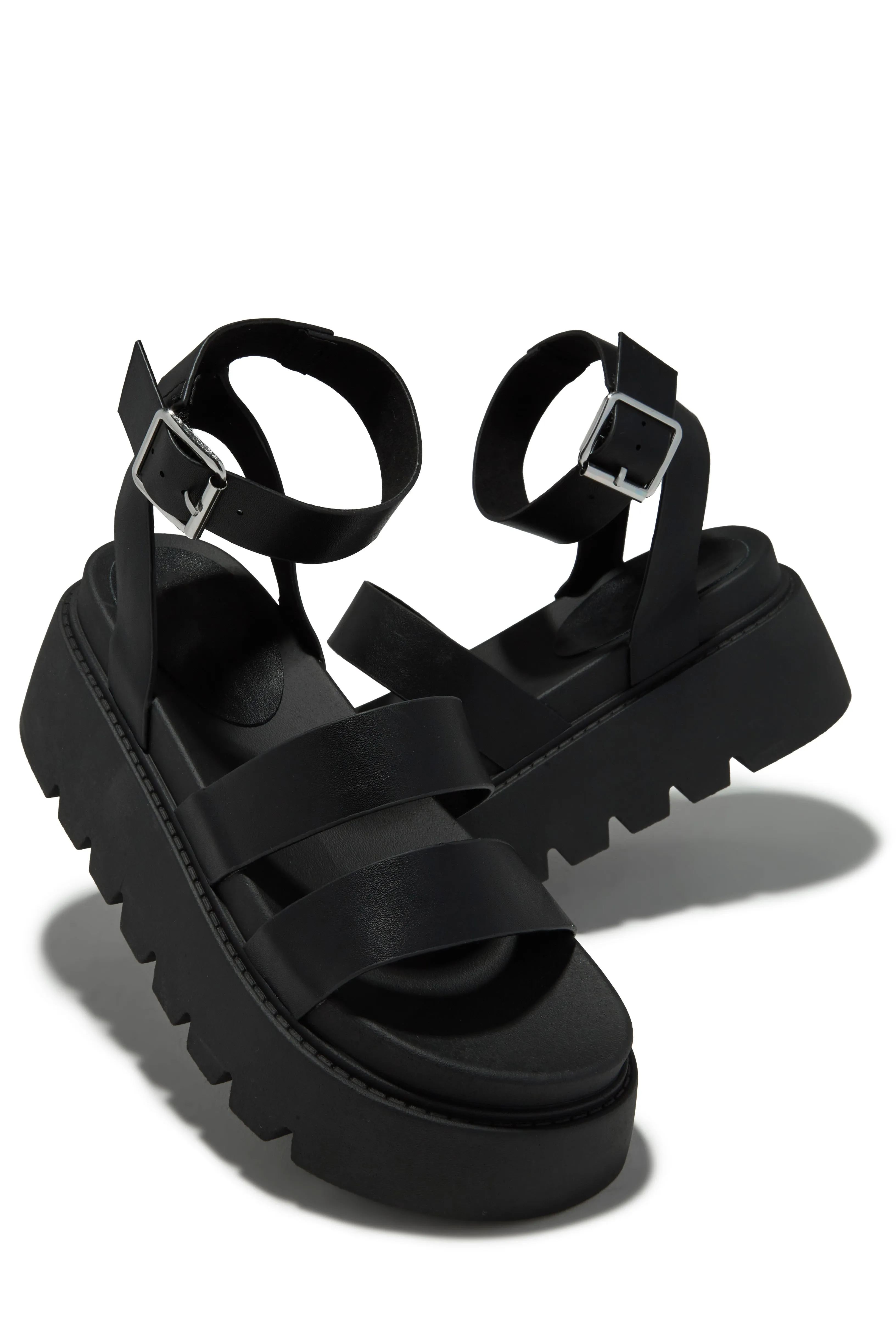 Emilya Chunky Platform Sandals - Black sold by Miss Lola product image thumbnail 2