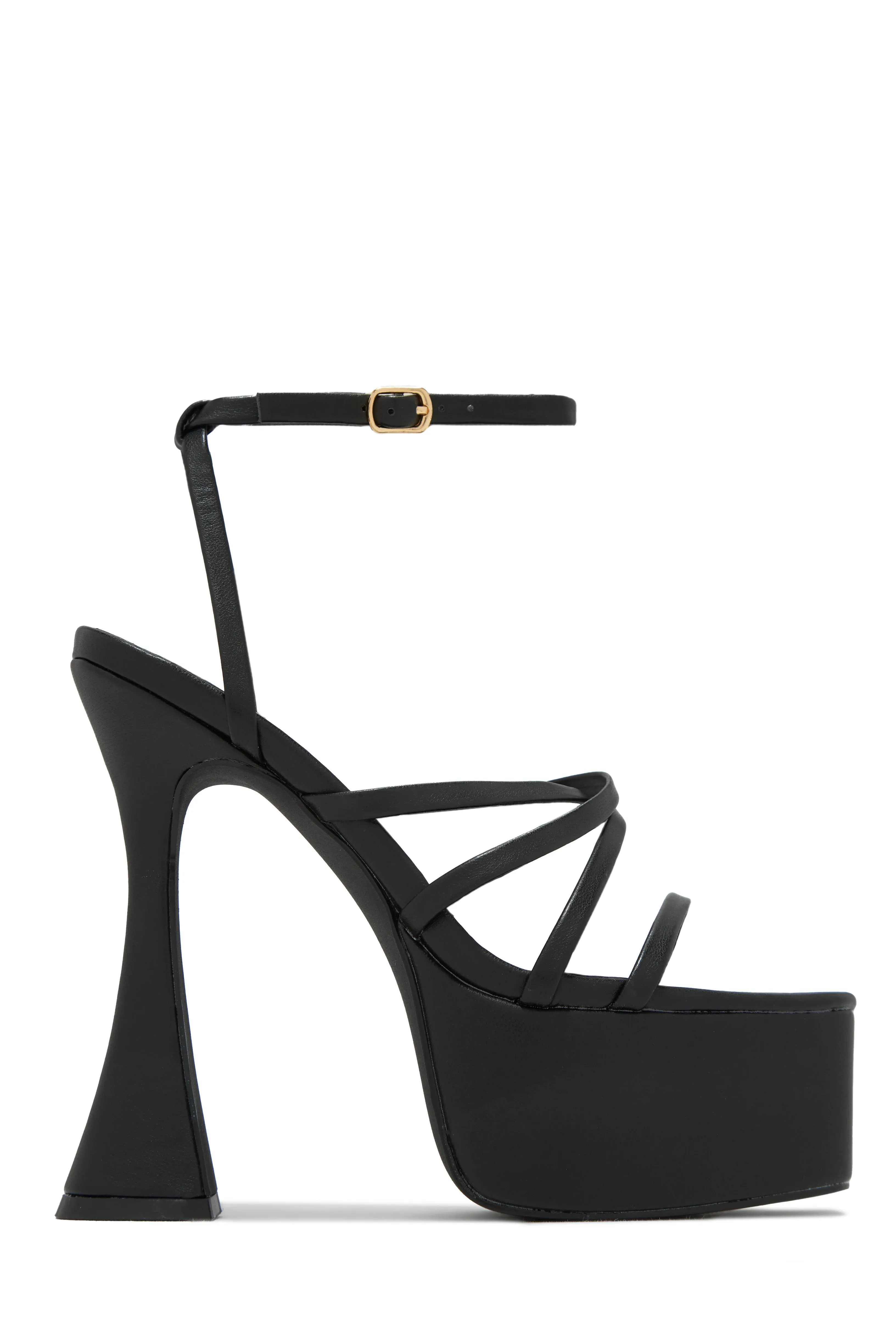 Rozalia Platform High Heels - Black sold by Miss Lola product image thumbnail 5