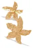 Flor Statement Flower Earring - Gold sold by Miss Lola
