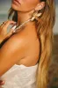 Flor Statement Flower Earring - Gold sold by Miss Lola