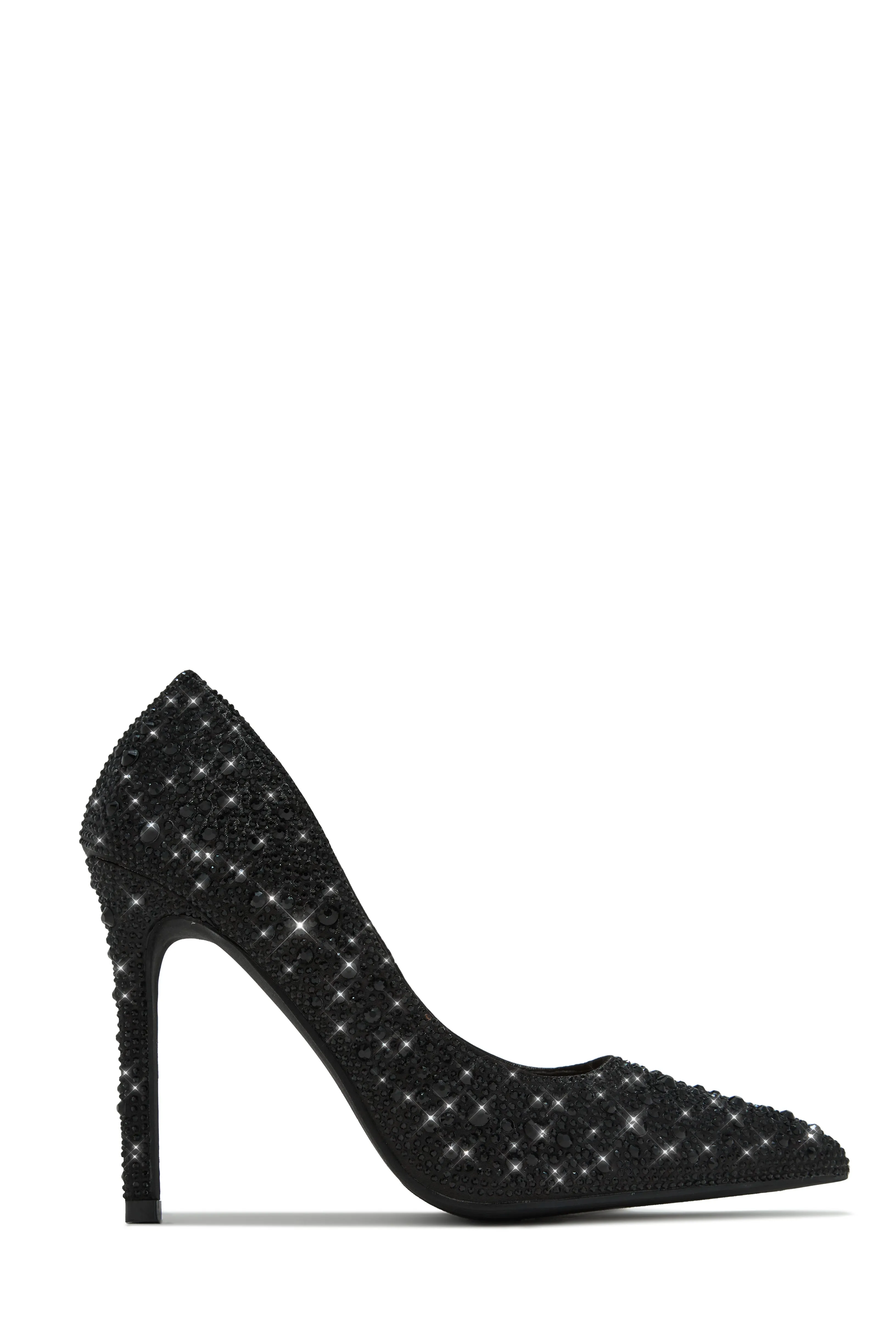 Kelly Embellished High Heel Pumps - Black sold by Miss Lola product image thumbnail 5